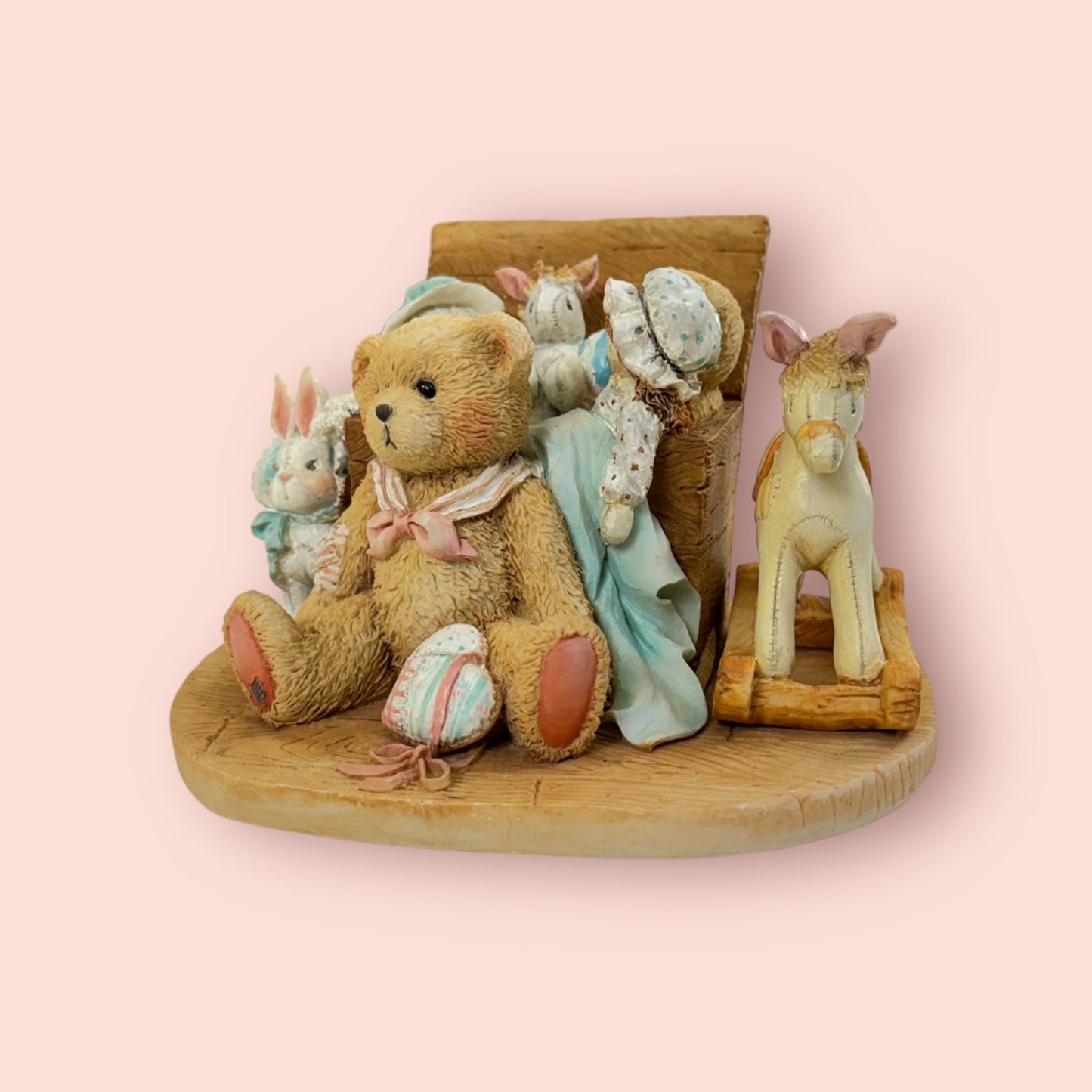 1991 Christopher Old Friends Are The Best Friends Cherished Teddies Collection 950483