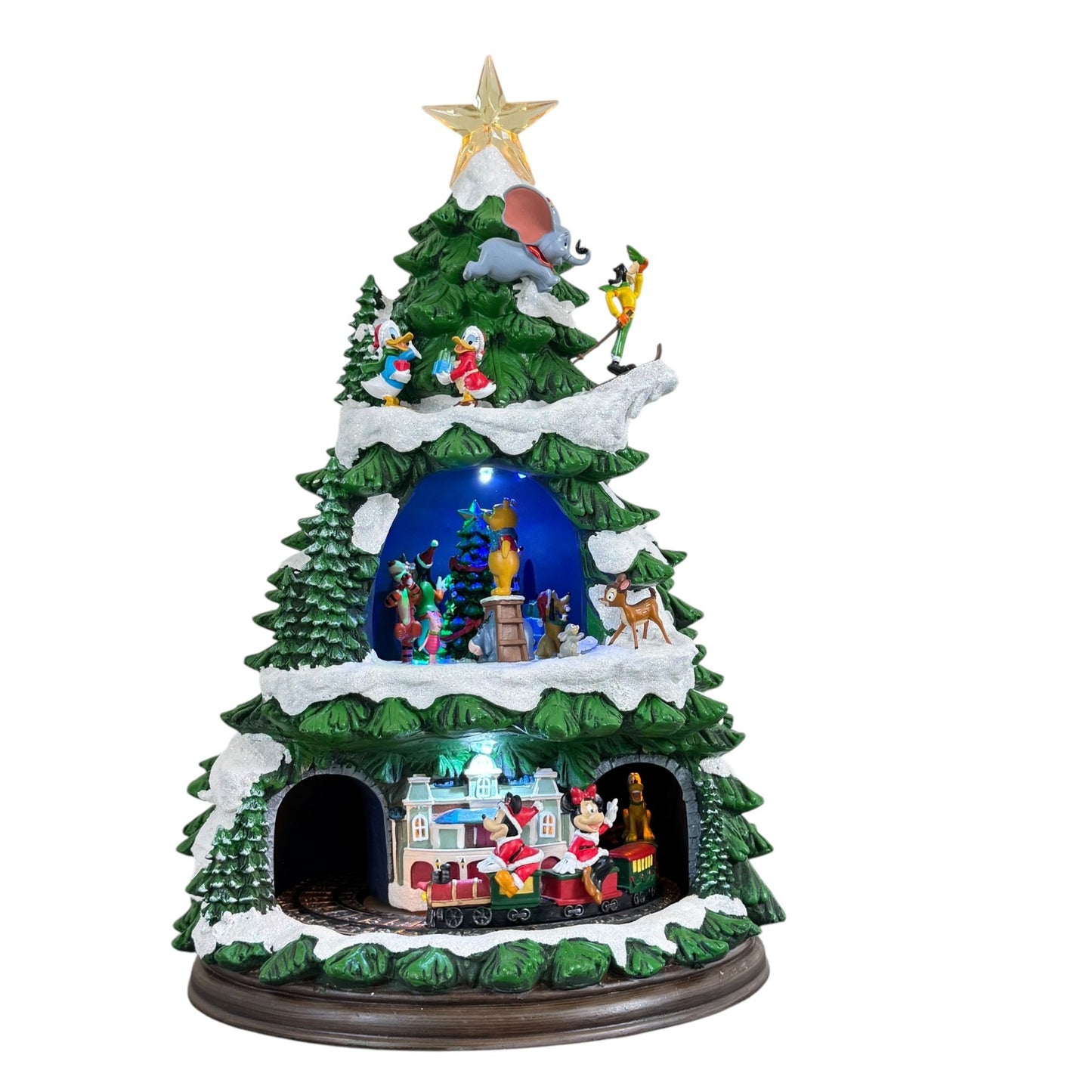 Disney Animated Christmas Tree Indoor Decorations 18" With Holiday Songs