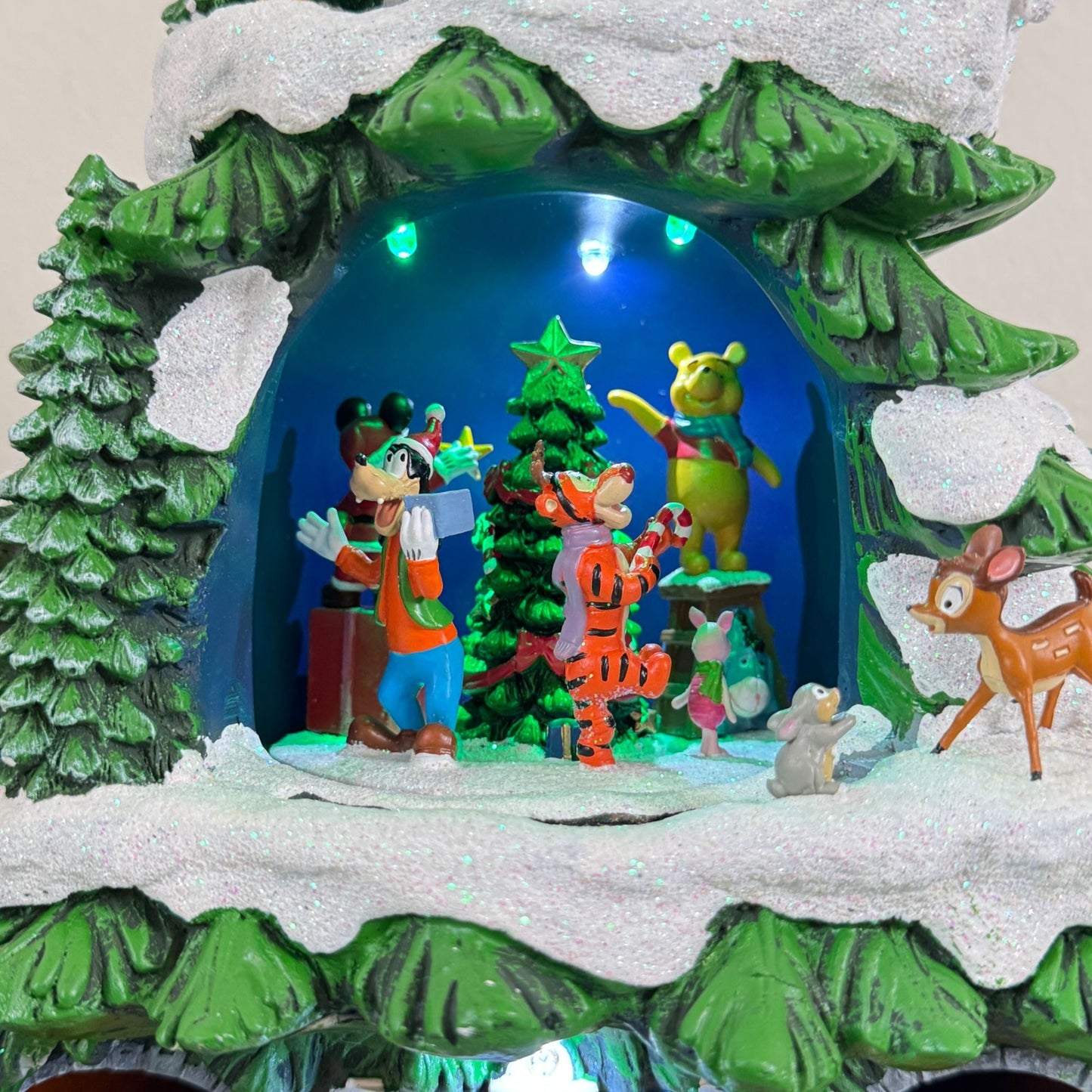 Disney Animated Christmas Tree Indoor Decorations 18" With Holiday Songs