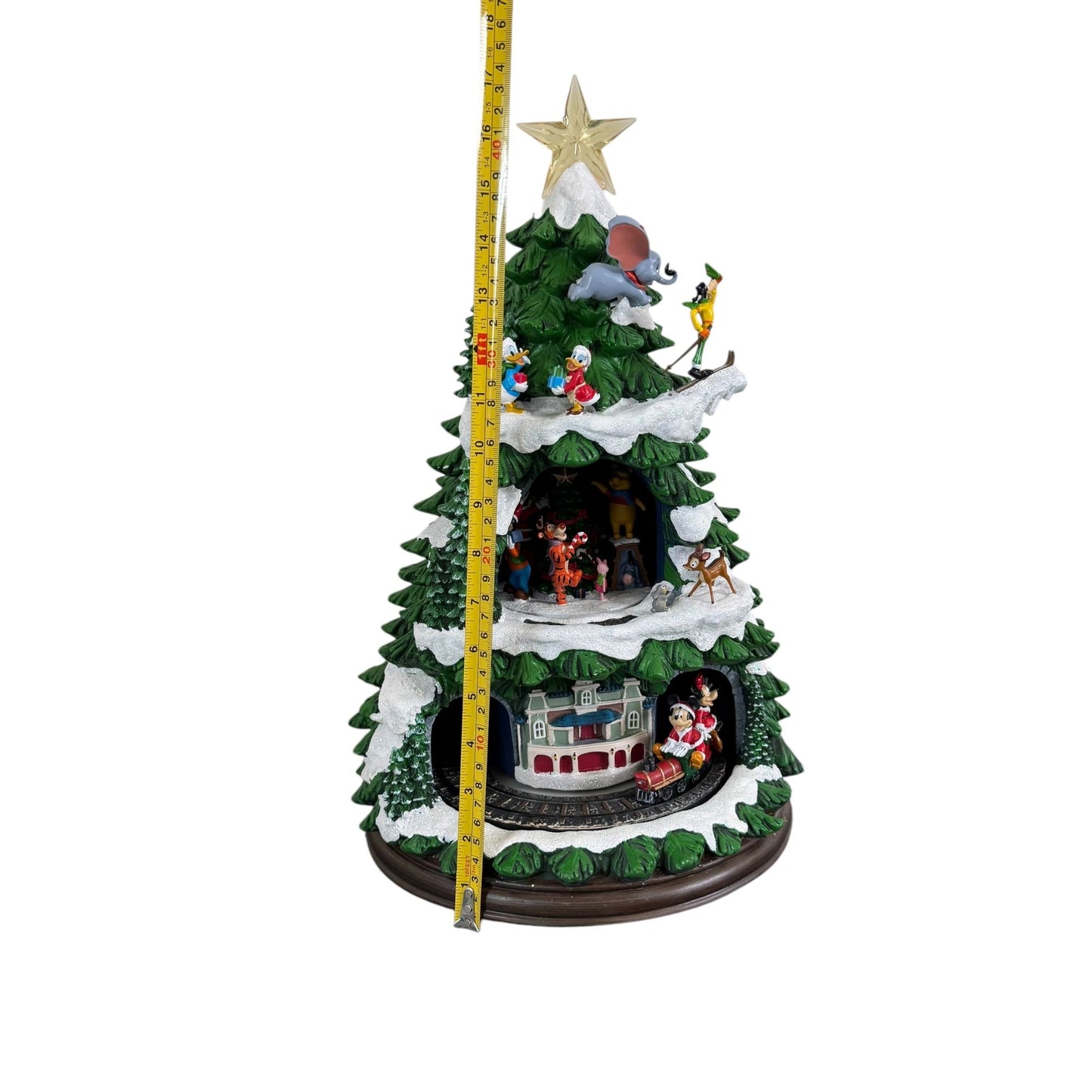 Disney Animated Christmas Tree Indoor Decorations 18" With Holiday Songs