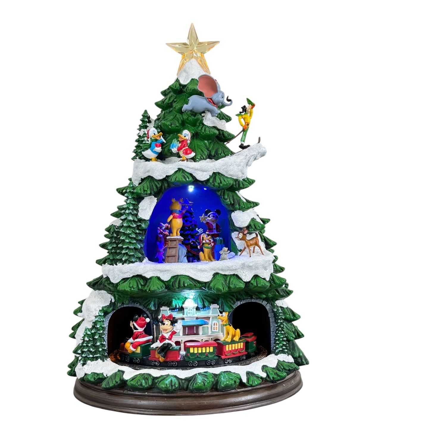 Disney Animated Christmas Tree Indoor Decorations 18" With Holiday Songs