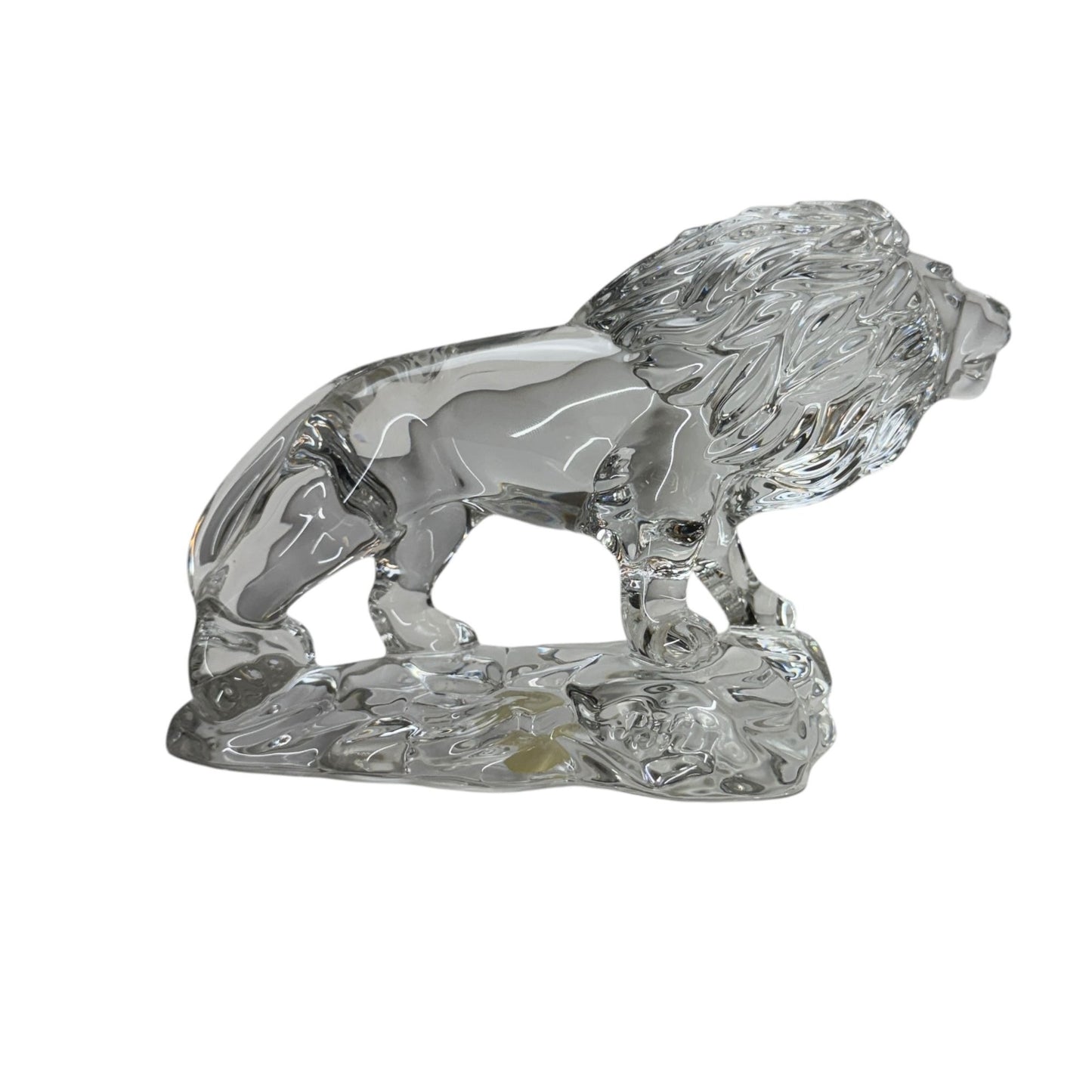 Vintage Wonders of the Wild Collection Lead Crystal Lion Figurine 7" Germany