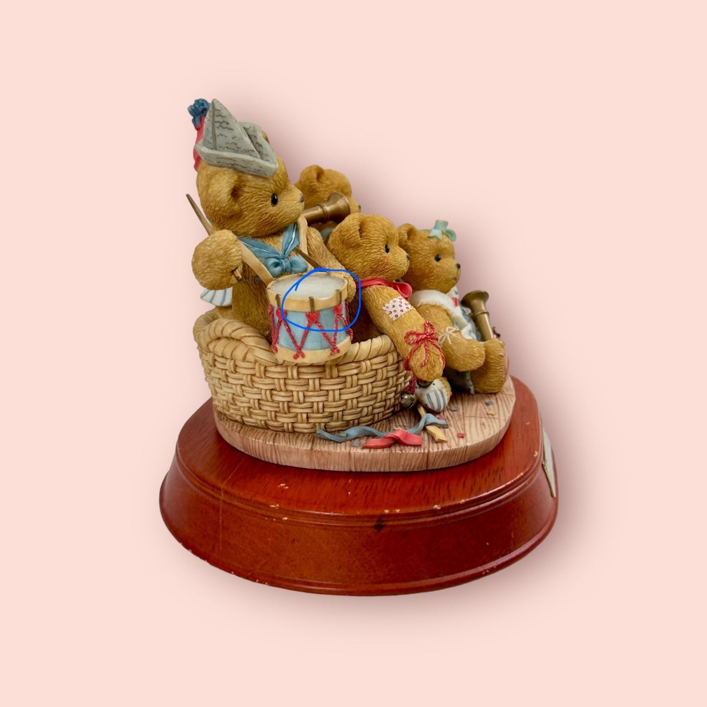 1996 Strike Up The Band Annie, Brittany, Colby, Danny and Ernie Cherished Teddies Collection 205354