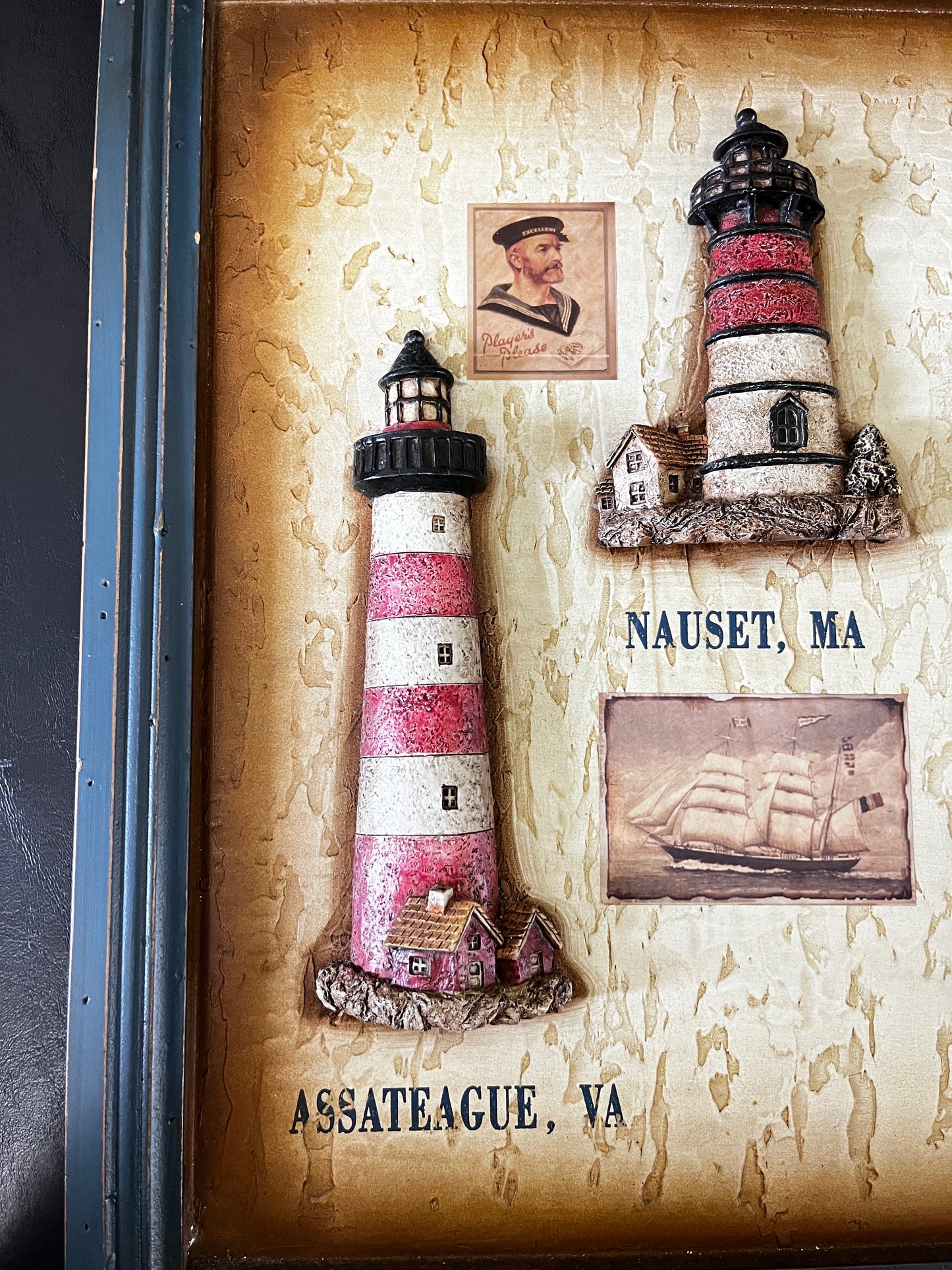 Old Large Wooden Lighthouse 3D Wall Art Plaque