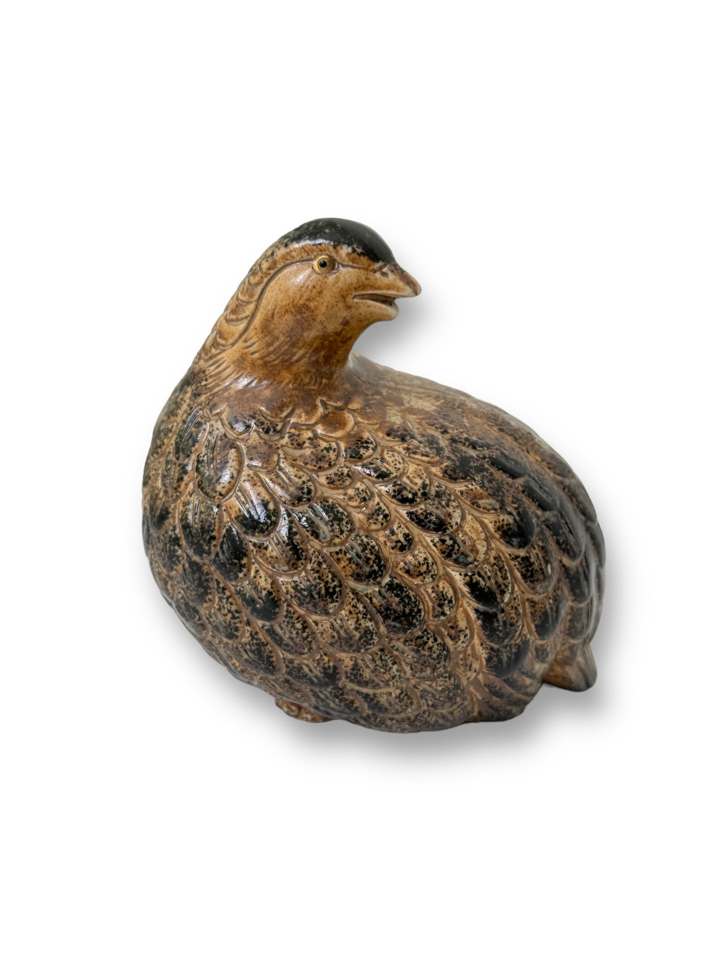 Vintage Ceramic Japanese Quail Figurines 6" Length