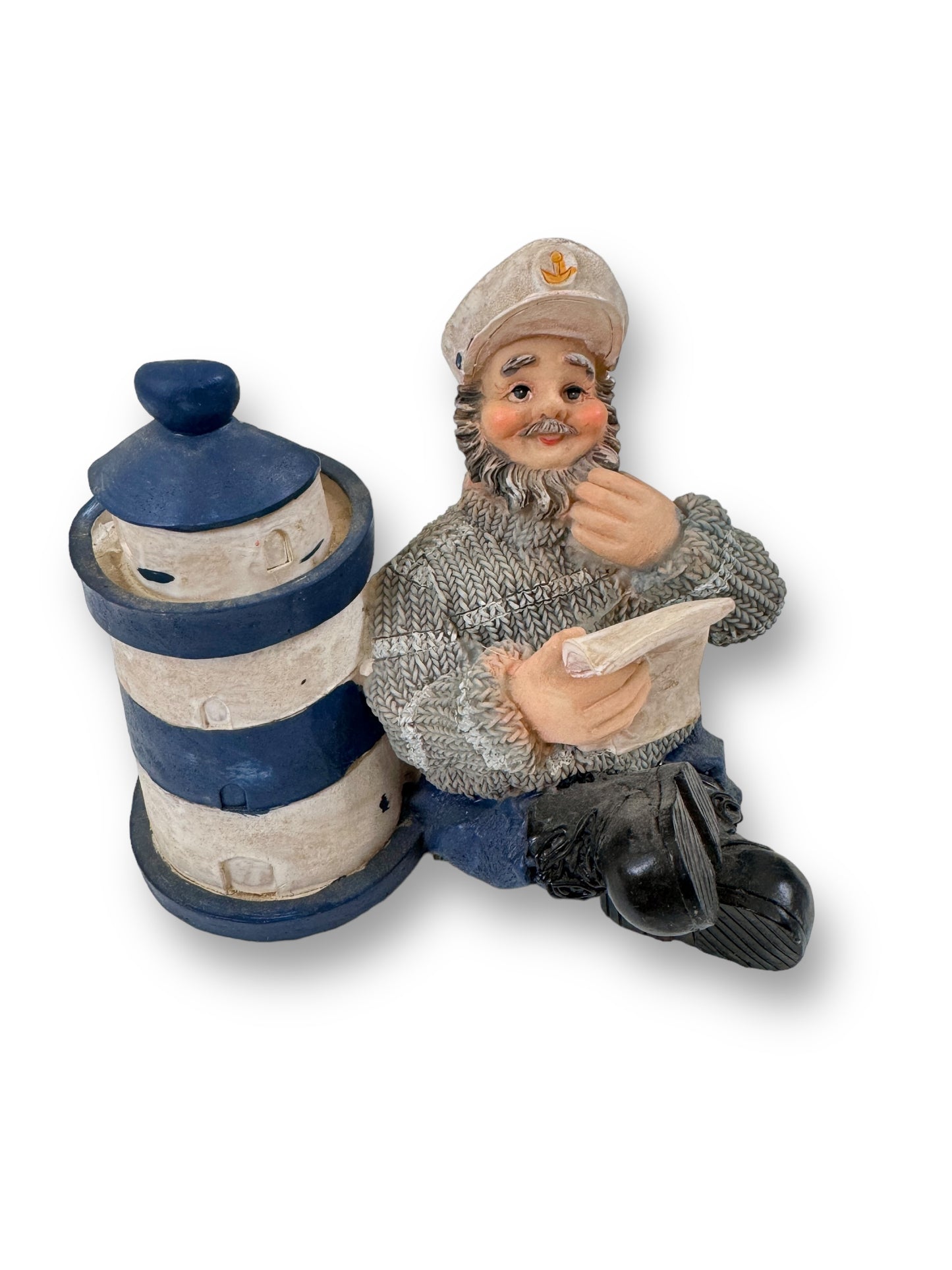 Vintage Nautical Resin Figurine Man Set 4 pc