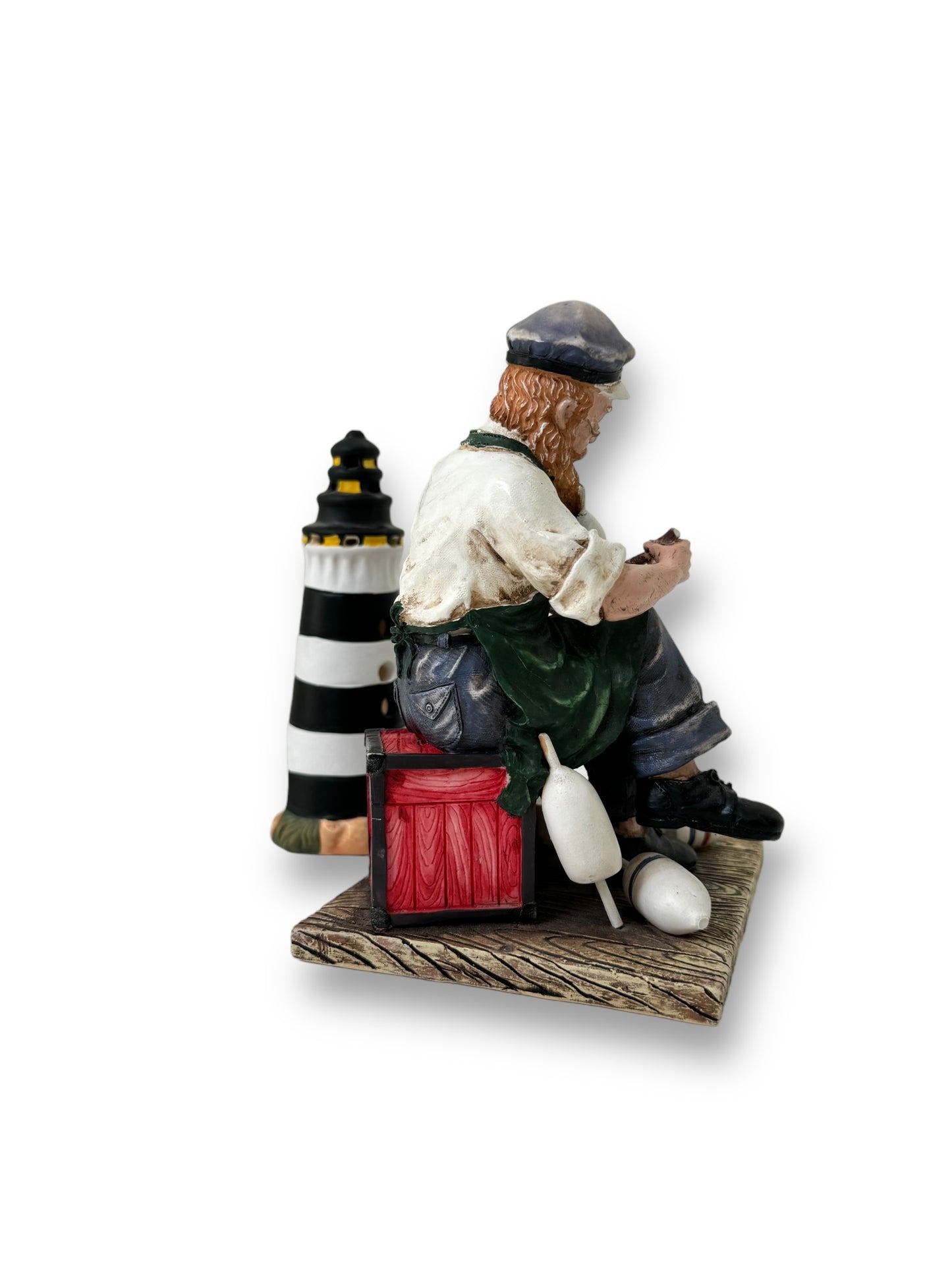 1999 Vintage Beachcombers Old Salts Collection "Painting Lobster Buoys" Figurine