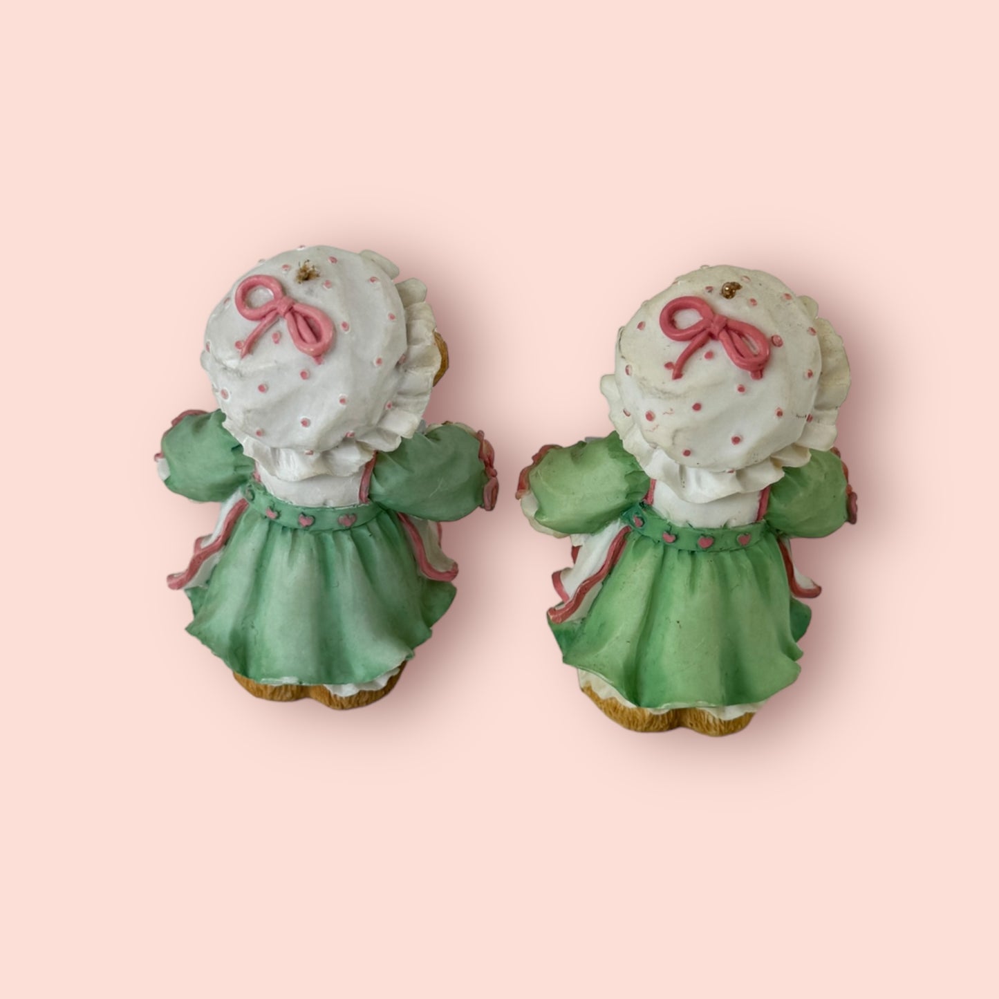 1995 Pair of Girl Holding Tray of Cookies Hanging Ornament