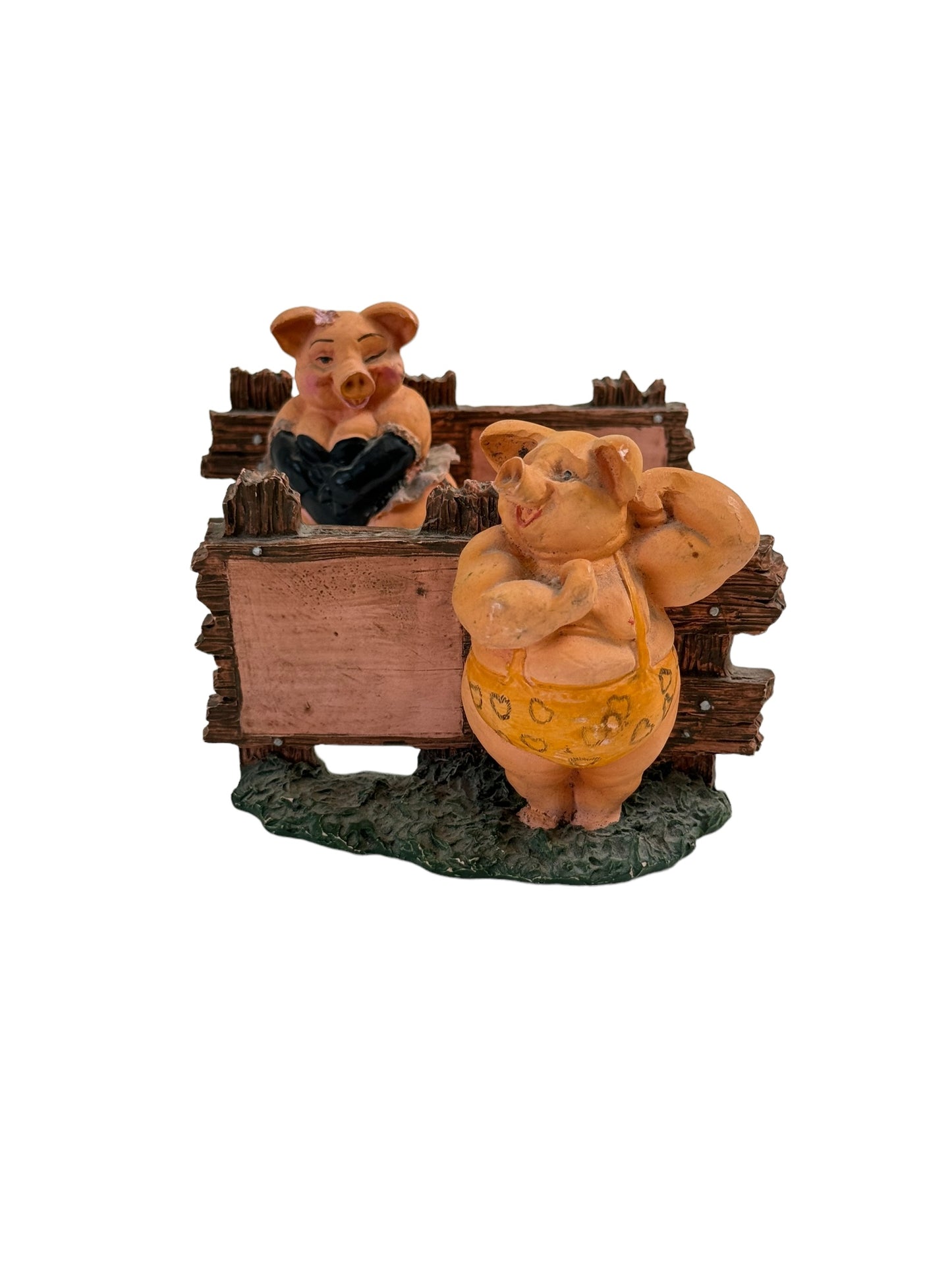 1994 Vintage Sexy Pigs Figurine Sculptures Set Of Two