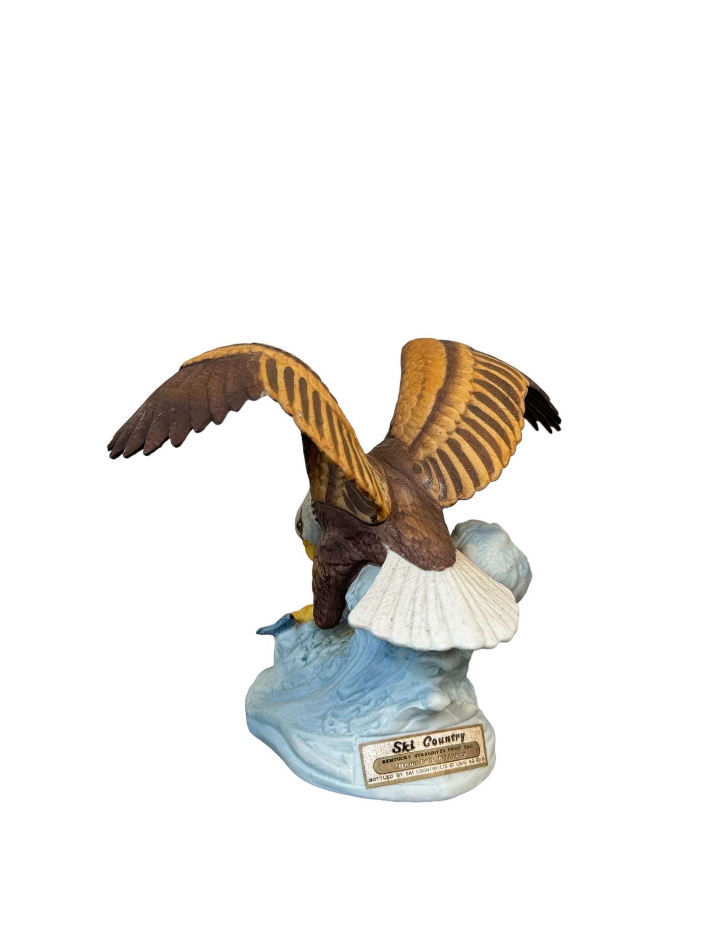 1980 Vintage Eagle Hunting Fish Porcelain Ski Country Figurines