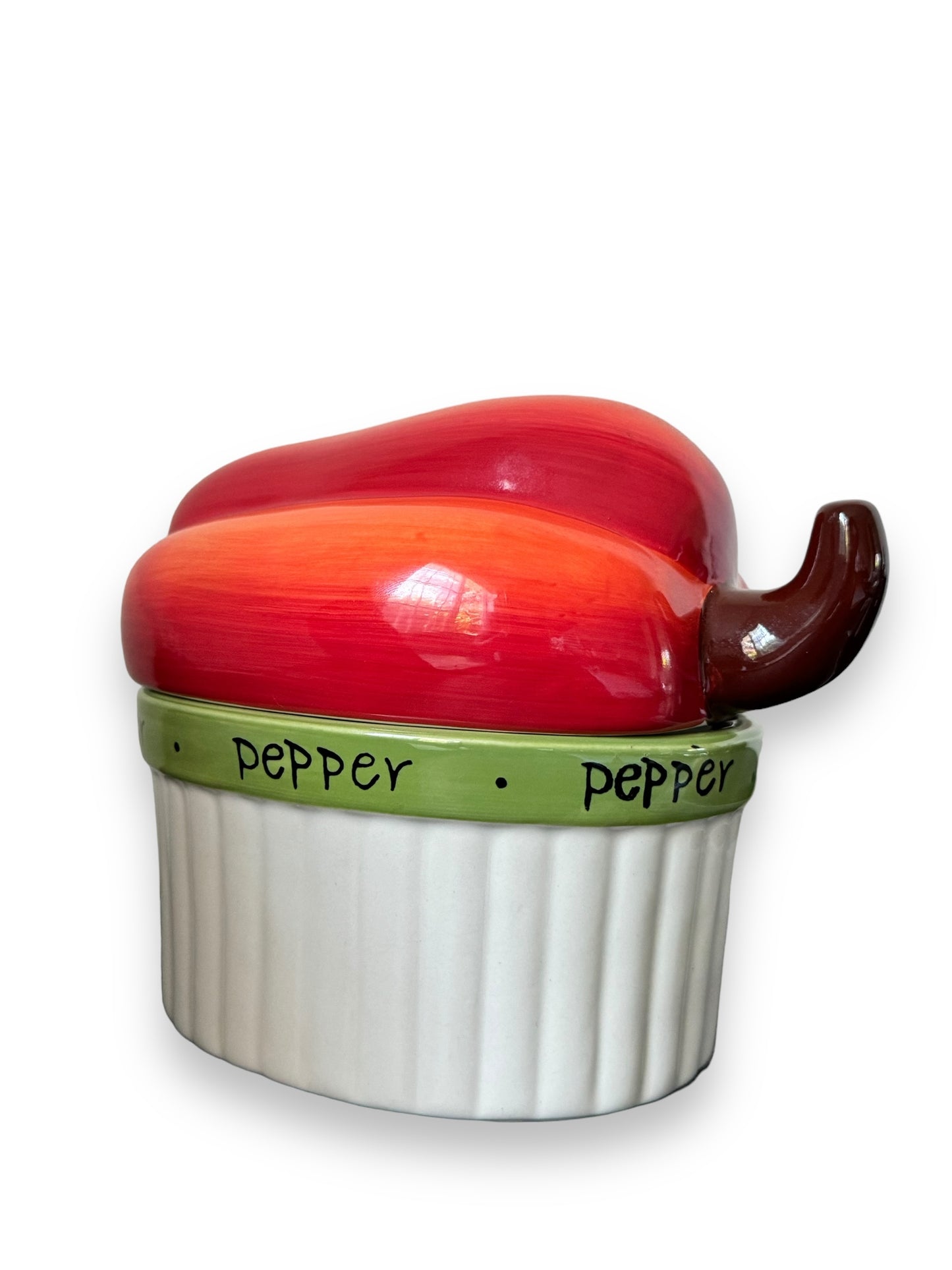 Judy Phipps Red Bell Pepper Covered Baking Dish Certified International 2 Pc Kitchenware