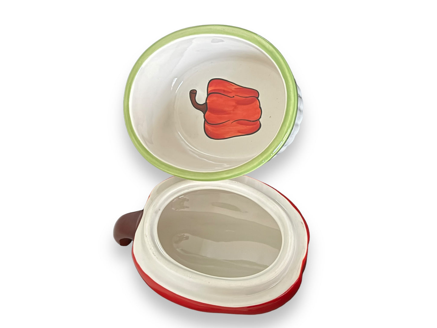 Judy Phipps Red Bell Pepper Covered Baking Dish Certified International 2 Pc Kitchenware