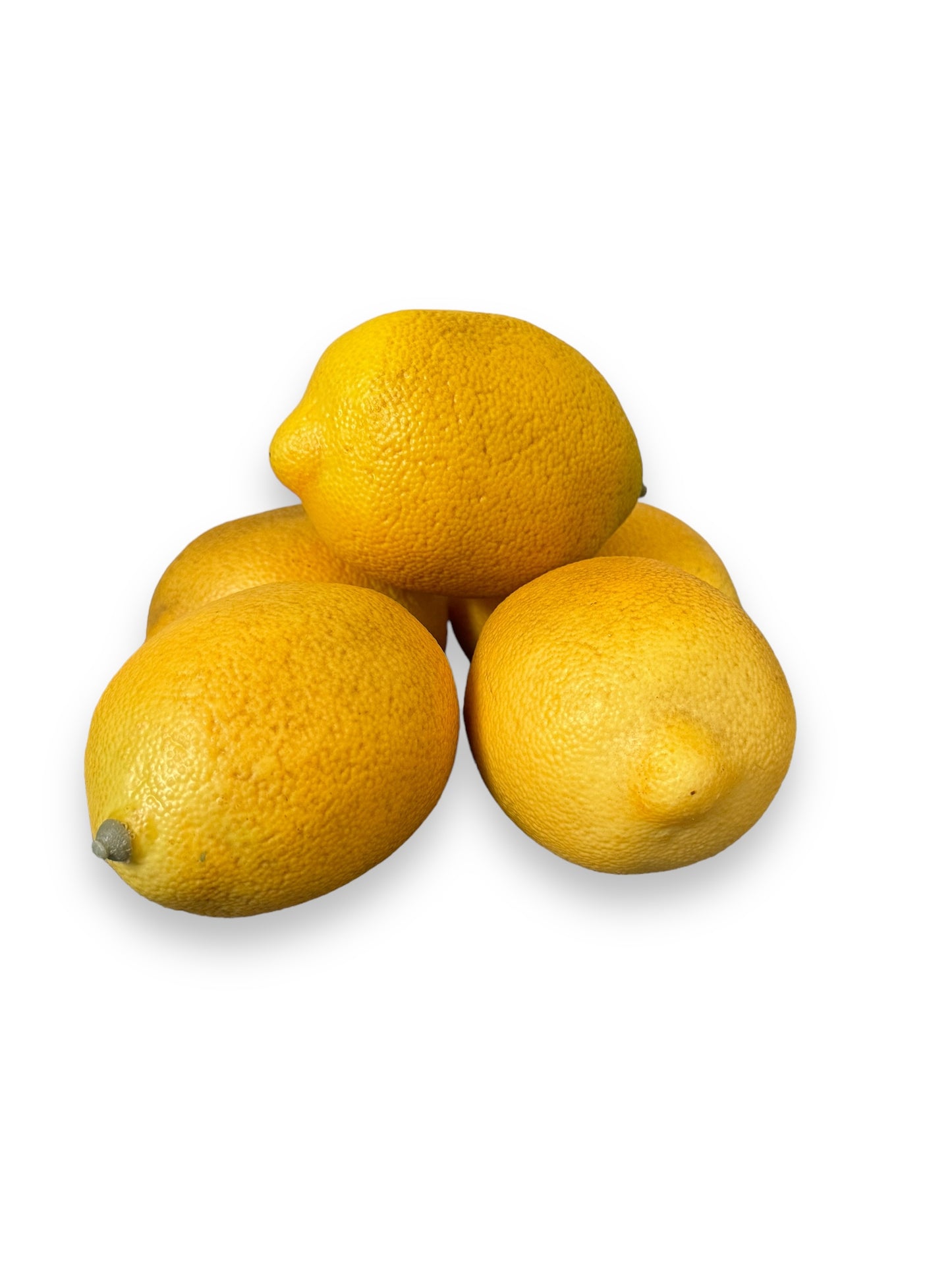 Faux Realistic Lemons Decorative Home Decor Set of 5 Pc