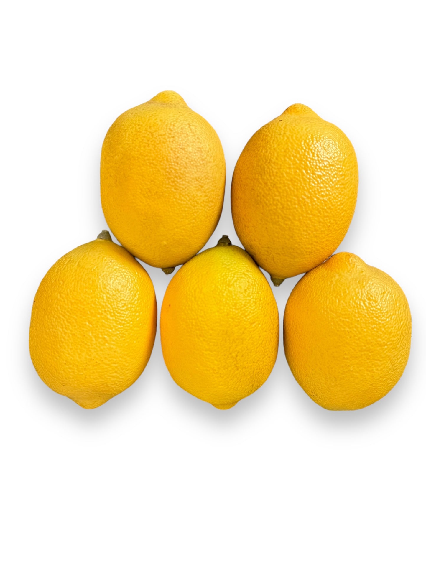 Faux Realistic Lemons Decorative Home Decor Set of 5 Pc