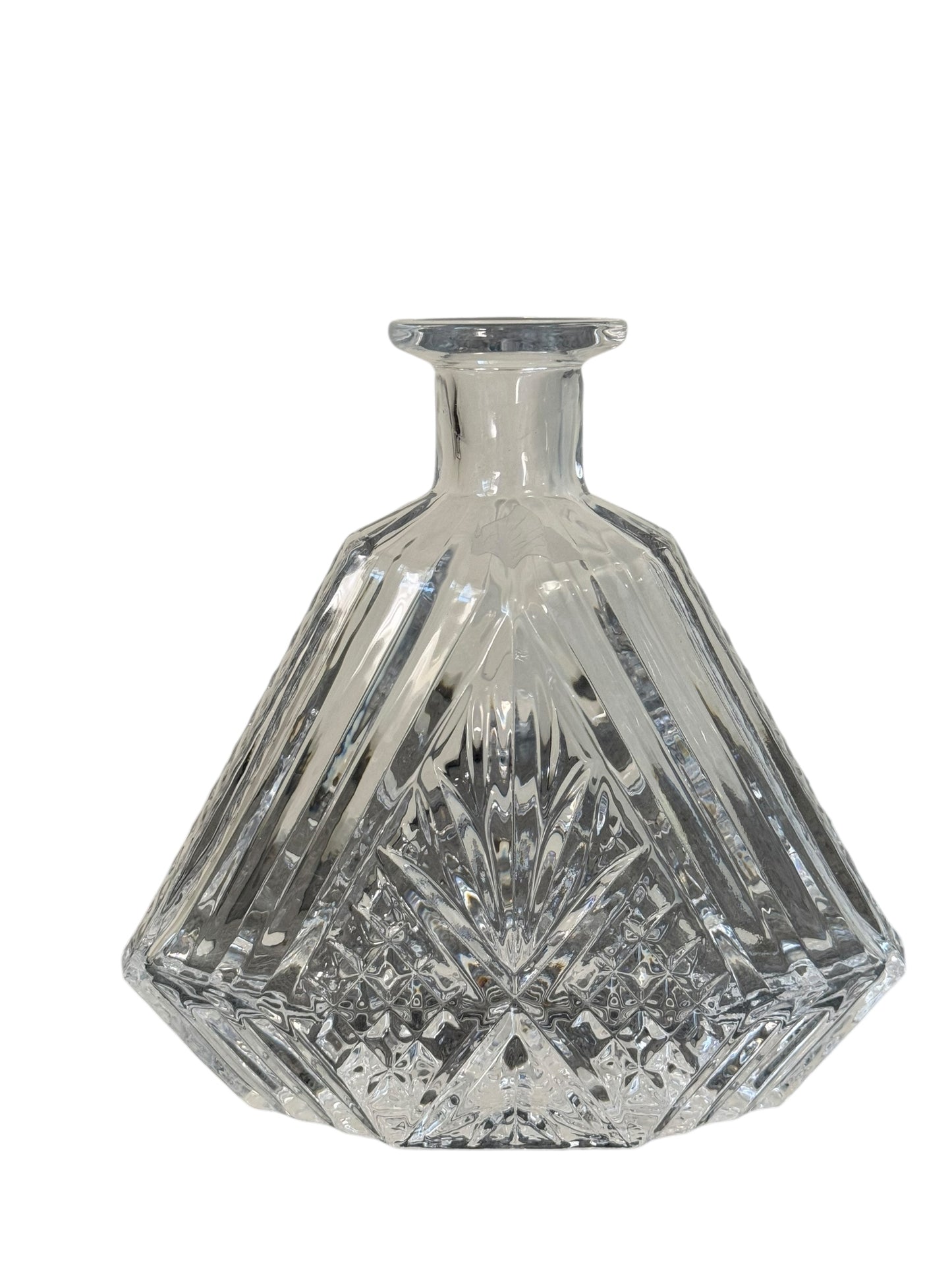 Vintage Dublin Crystal Triangle Decanter by Shannon Made in Ireland