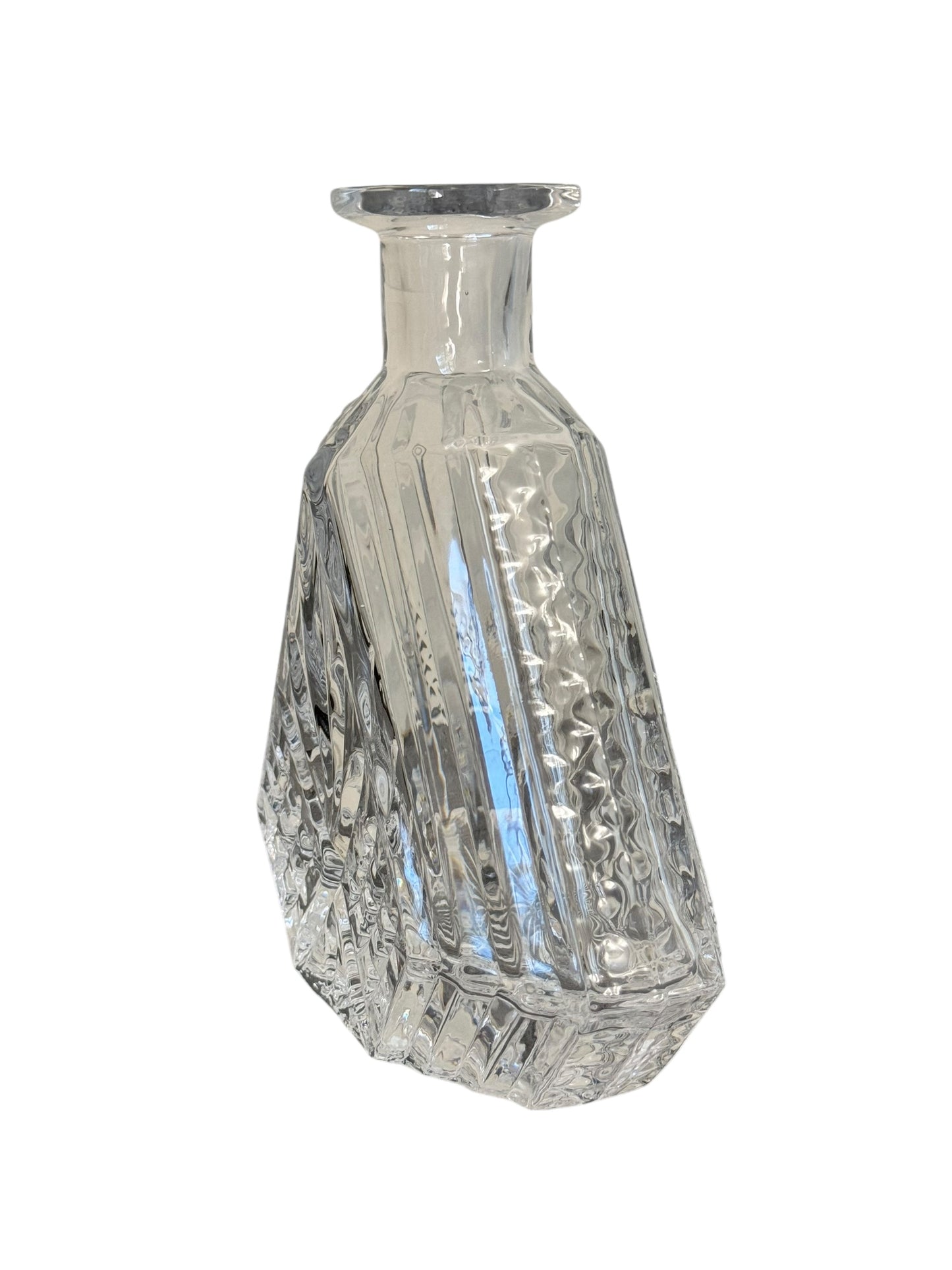 Vintage Dublin Crystal Triangle Decanter by Shannon Made in Ireland