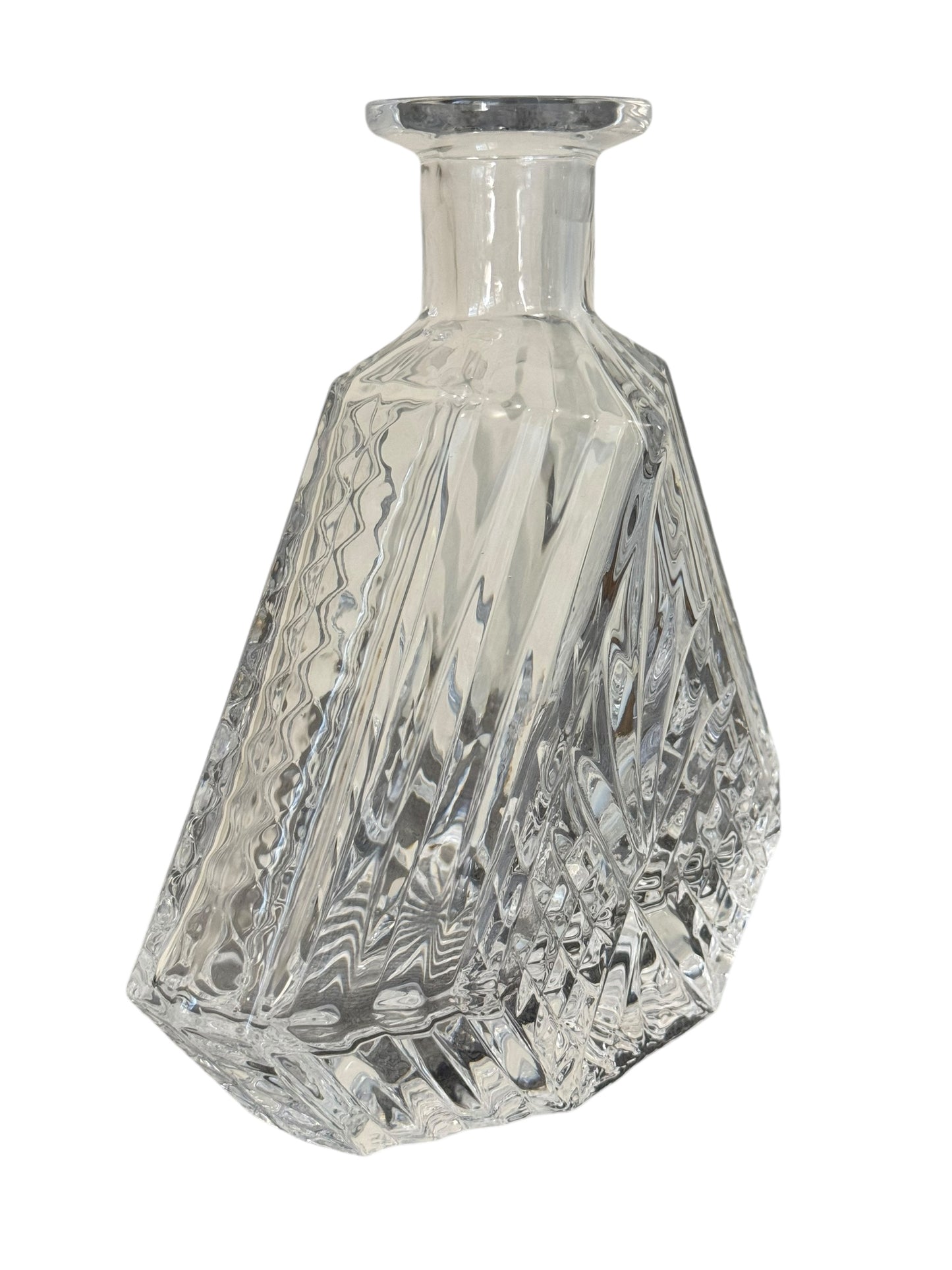 Vintage Dublin Crystal Triangle Decanter by Shannon Made in Ireland