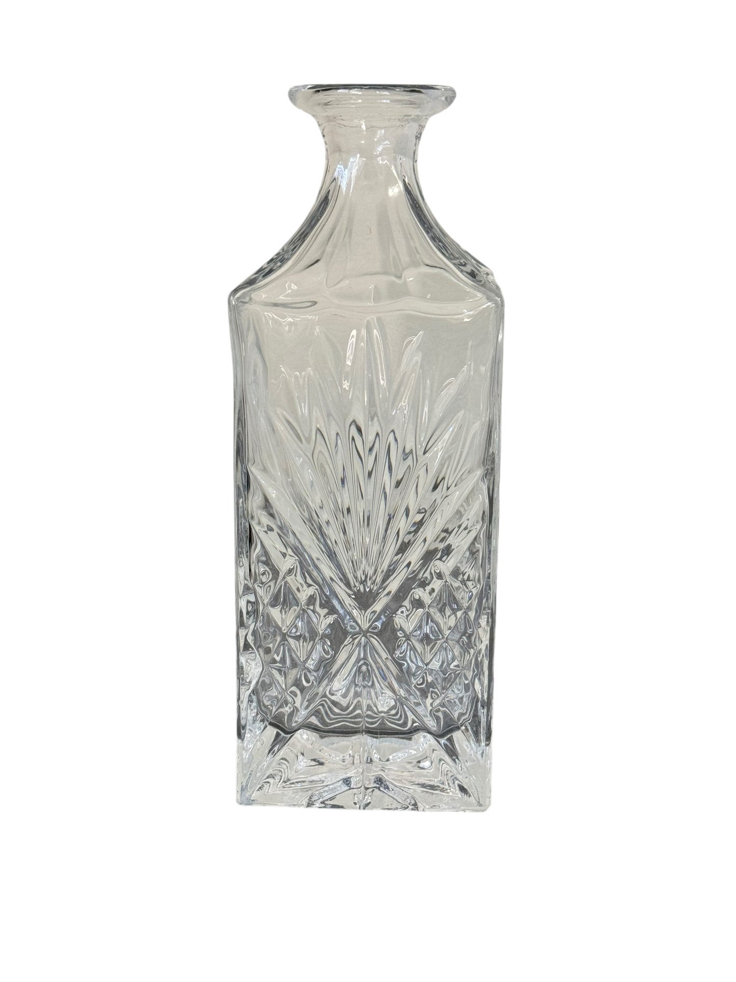 Vintage Whiskey Decanter & Original Square Shannon Crystal