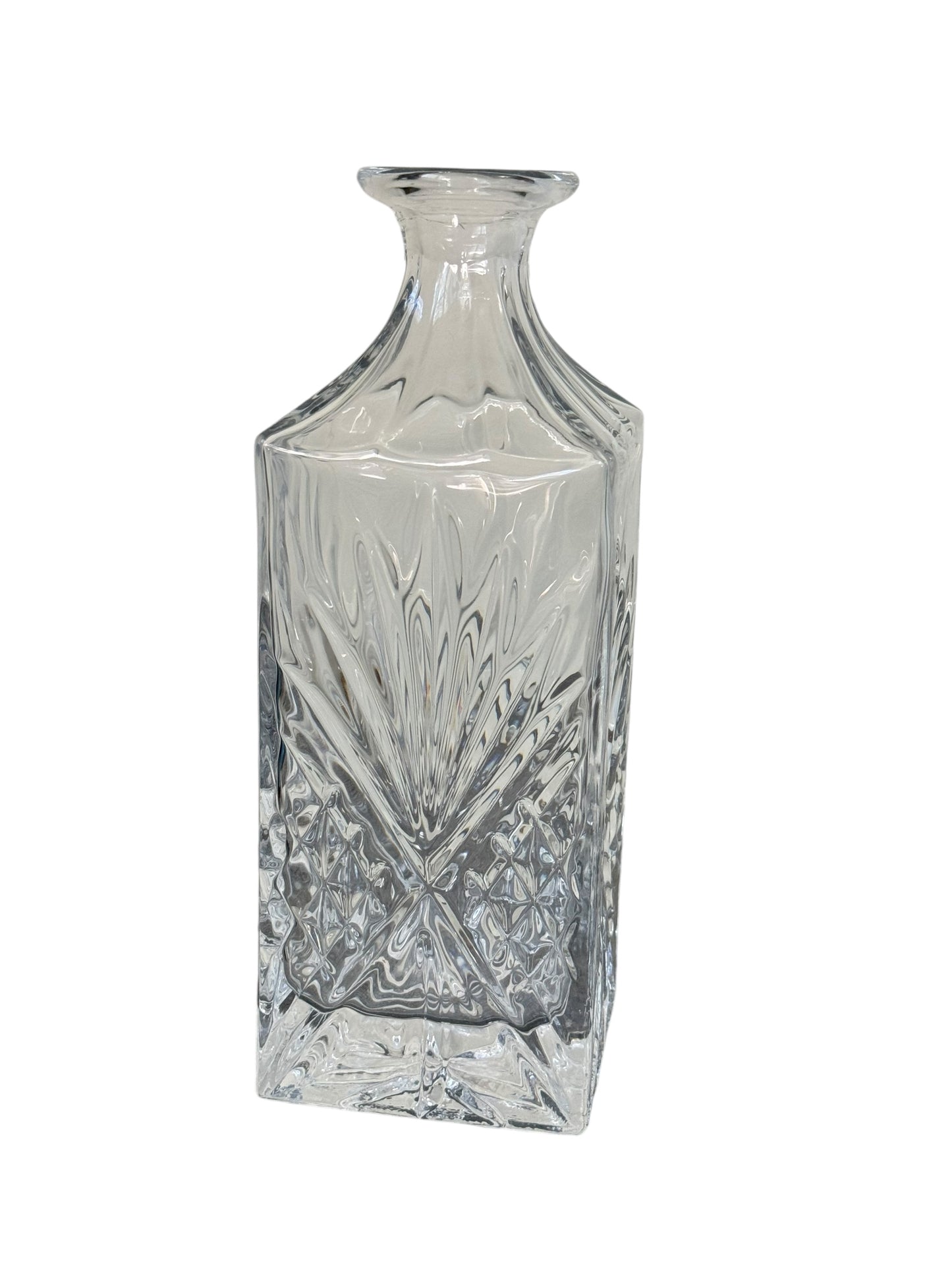 Vintage Whiskey Decanter & Original Square Shannon Crystal