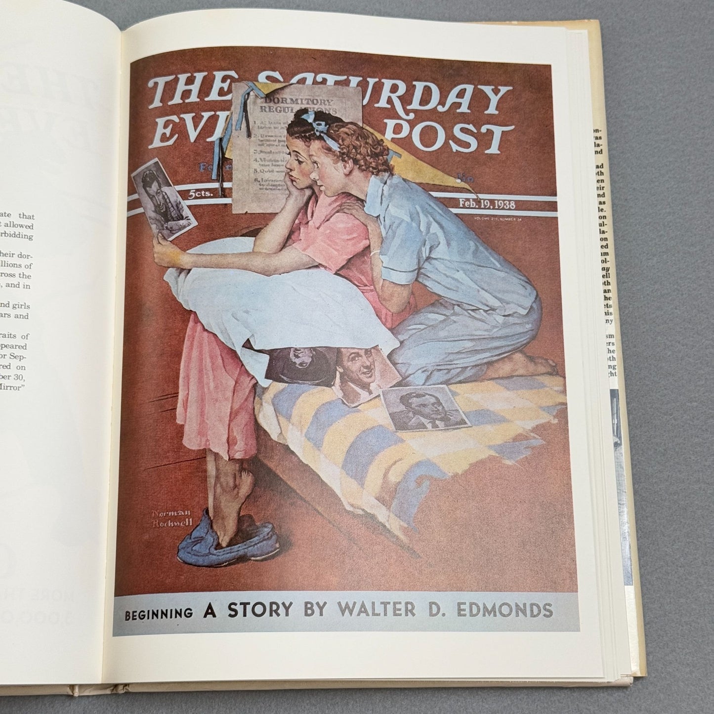 Collectible Vintage Norman Rockwell Book Saturday Evening Post Covers 1976