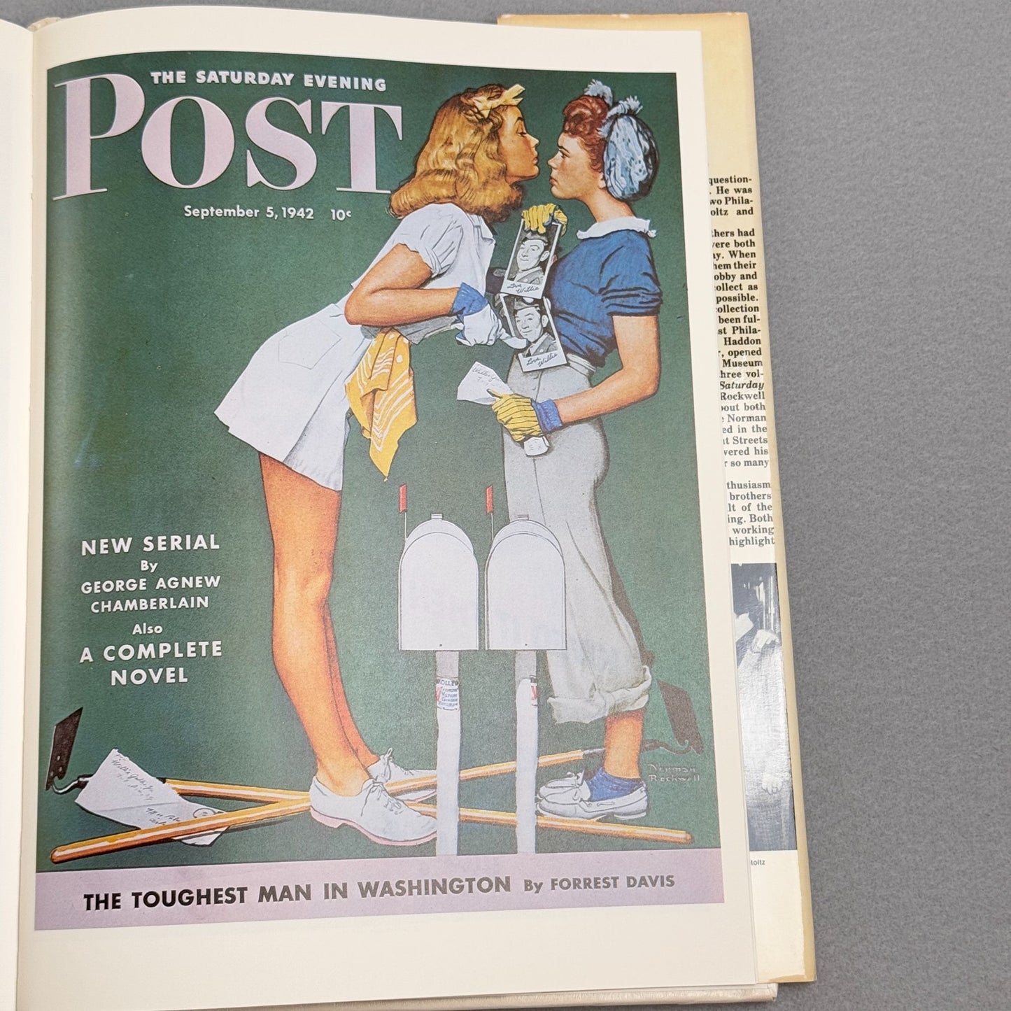 Collectible Vintage Norman Rockwell Book Saturday Evening Post Covers 1976