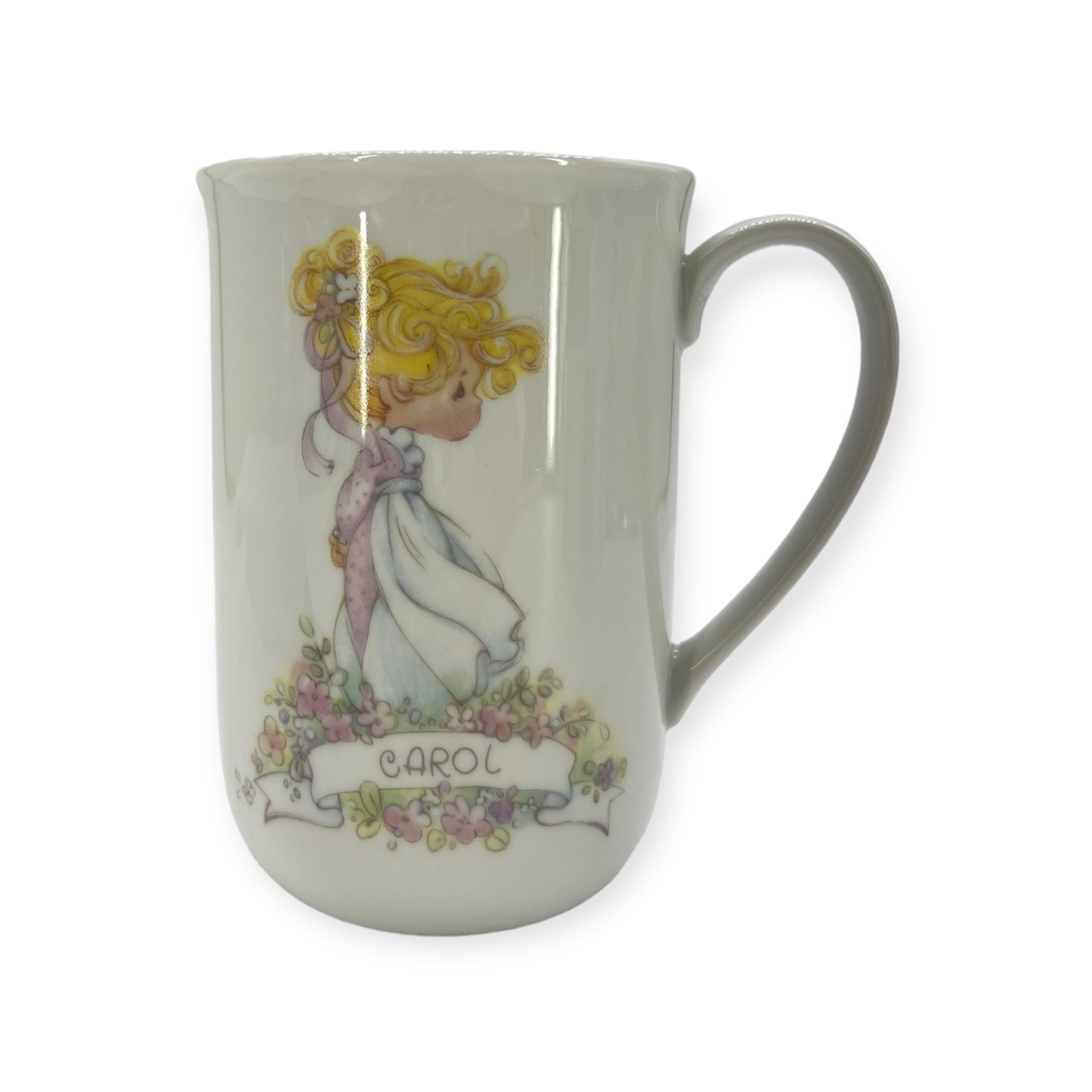 1986 Carol, Samuel J. Butcher Precious Moments Cup Mug