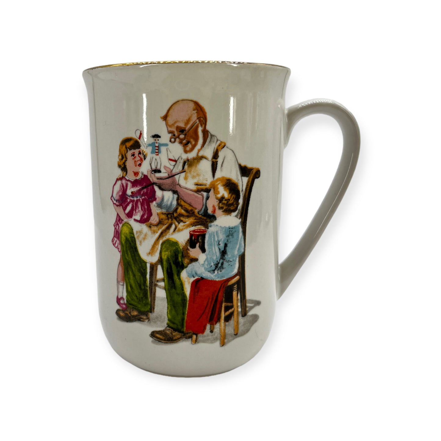 1986 The Toy Maker, Norman Rockwell Cup Mug