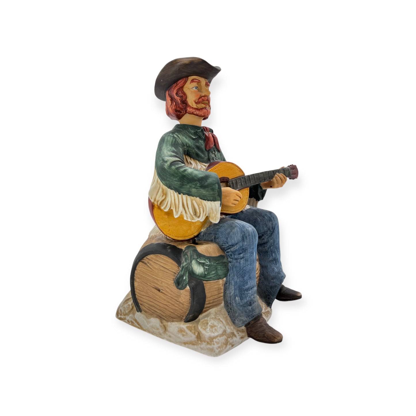 1970 Vintage Melody In Motion The Guitar Player Cowboy Western Music Box