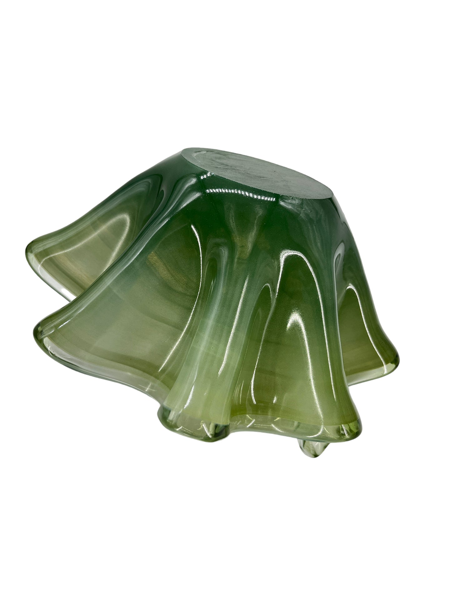 Bowls Hand Blown Glass For Decorative Emerald Green