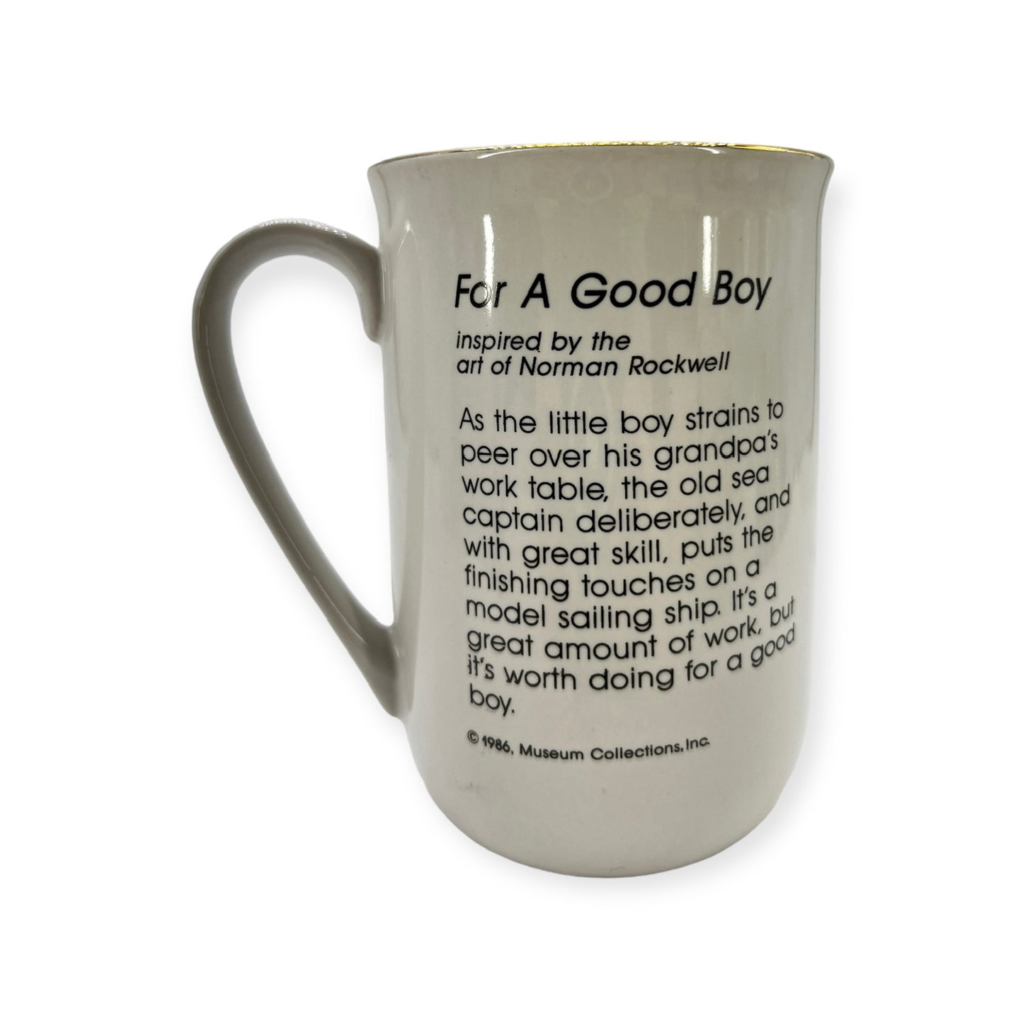 1986 For a Good Boy, Vintage Cup Mug