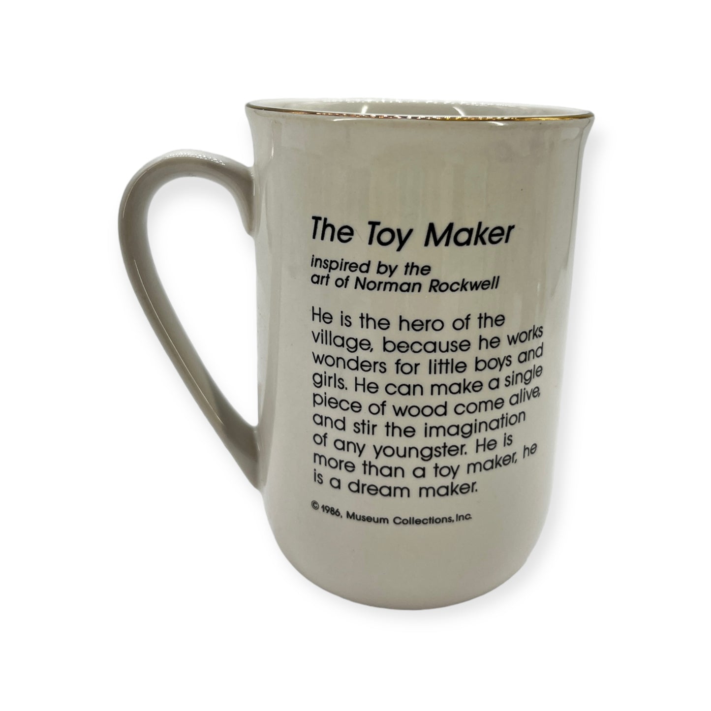 1986 The Toy Maker, Norman Rockwell Cup Mug