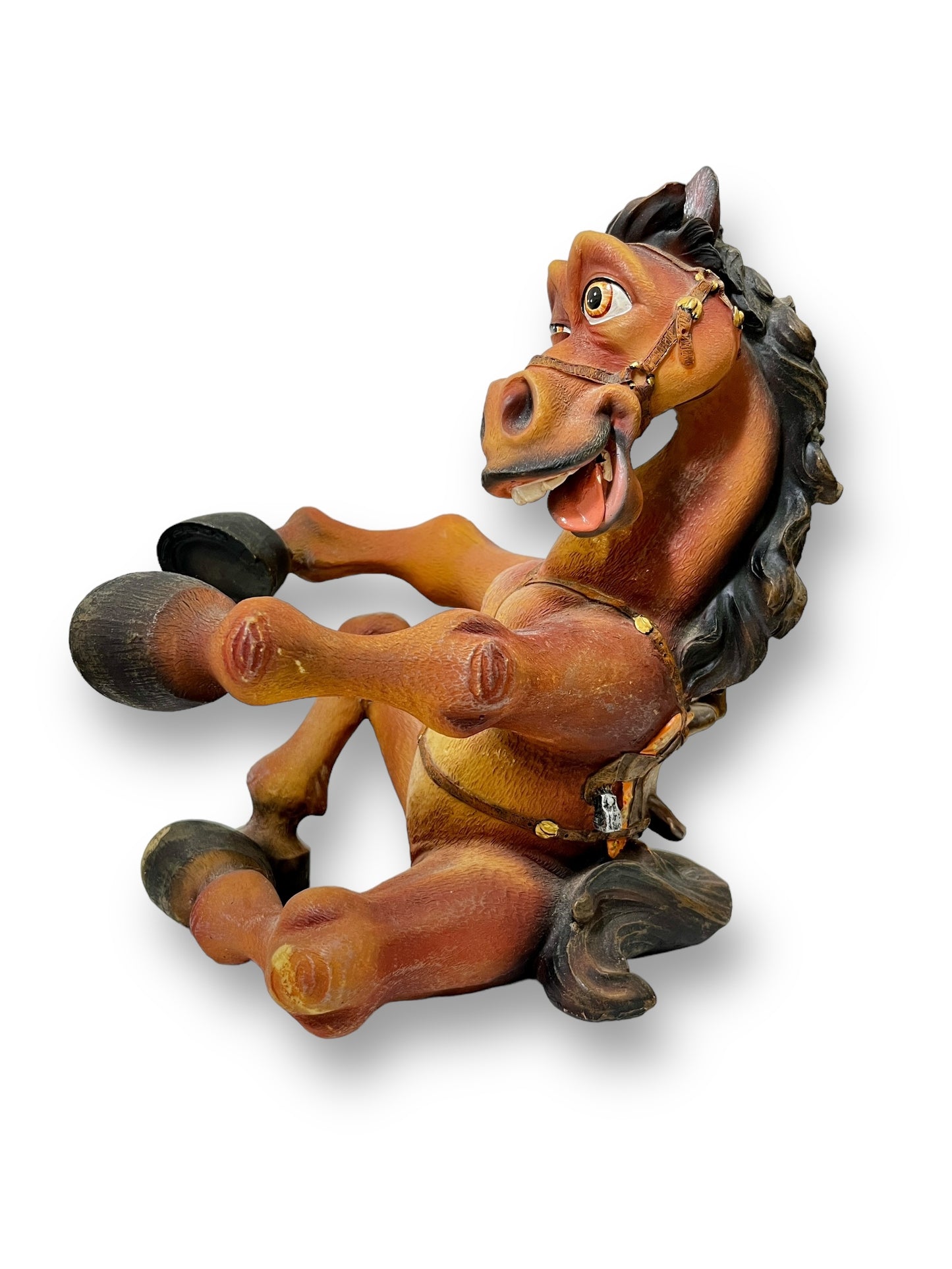 Drunken Horse Wine Bottle Holder Barware 9"