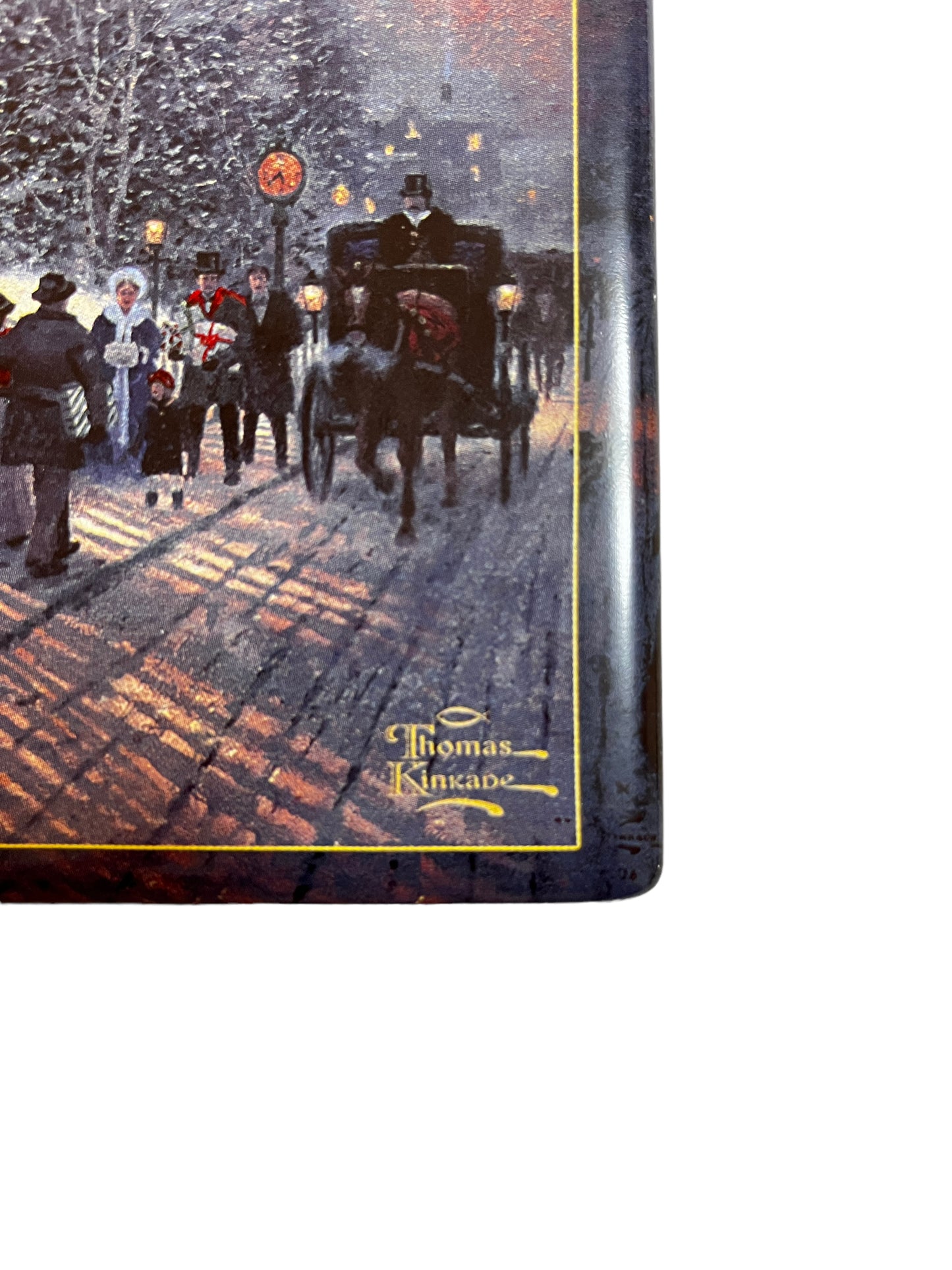 2002 Thomas Kinkade Victorian Christmas Winter Seasons Wall Plate