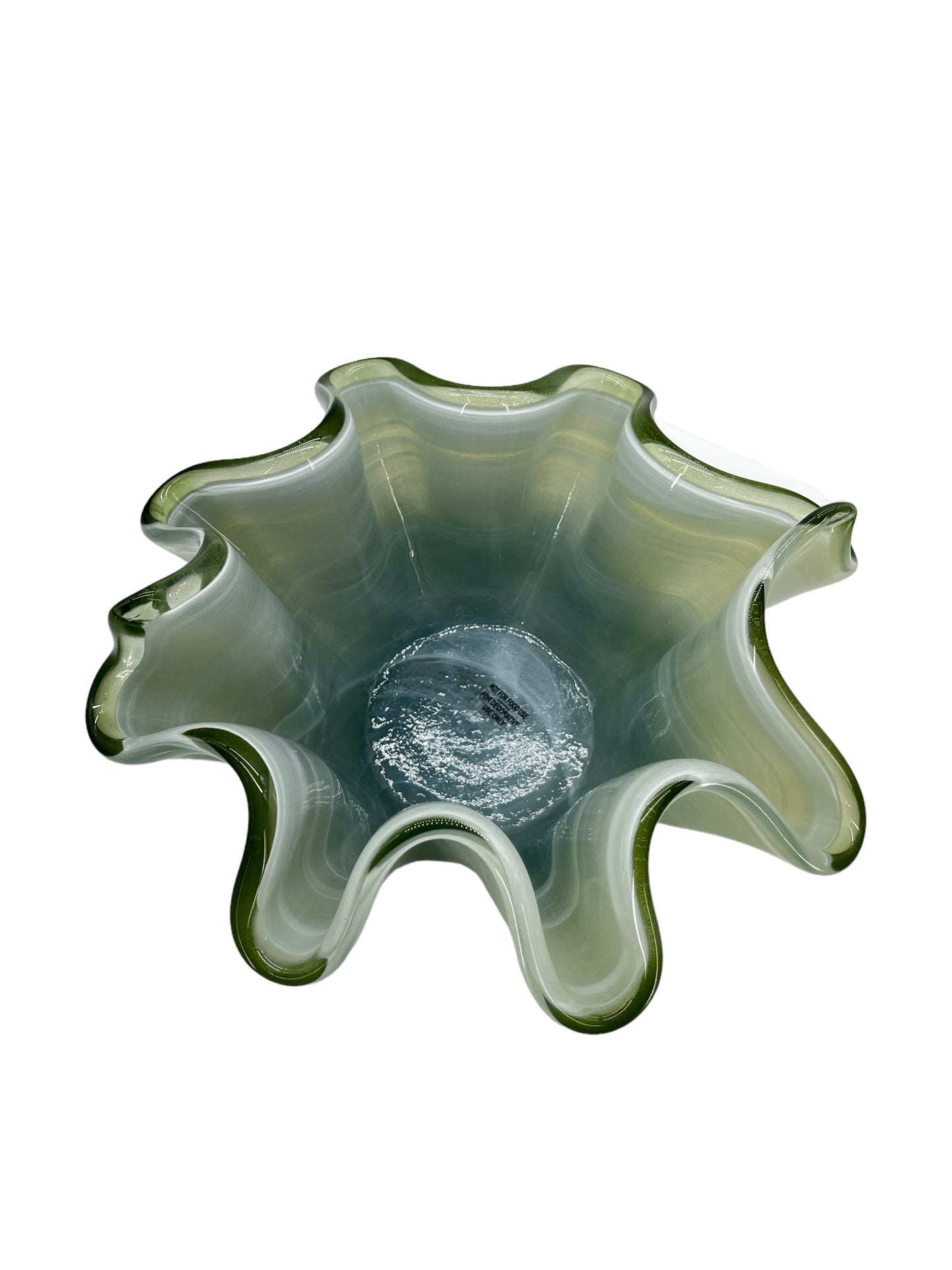 Bowls Hand Blown Glass For Decorative Emerald Green