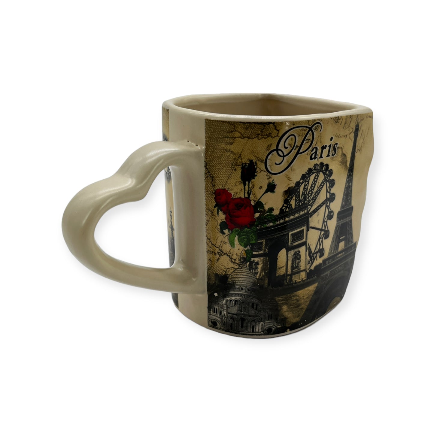 Vintage Paris France Interlocking Mug