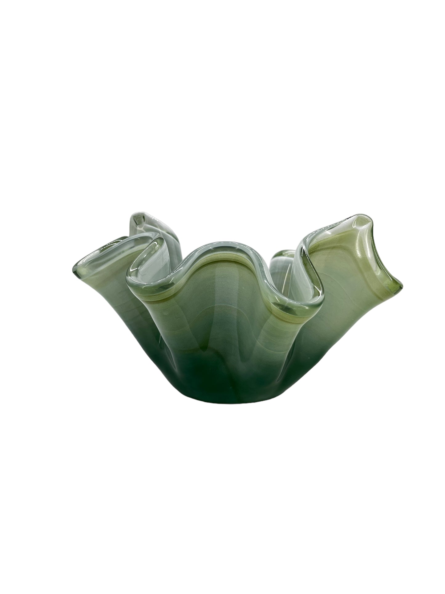 Bowls Hand Blown Glass For Decorative Emerald Green