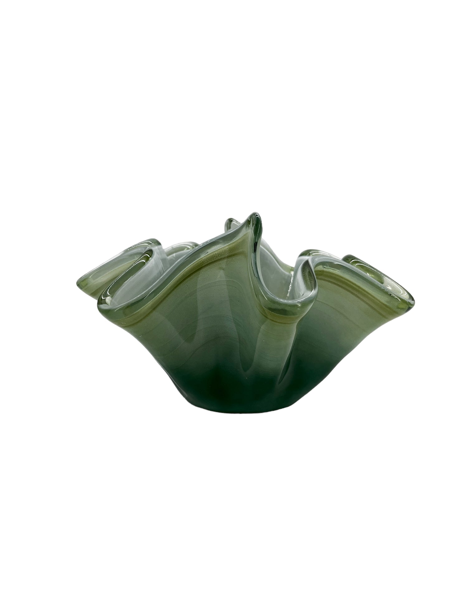 Bowls Hand Blown Glass For Decorative Emerald Green