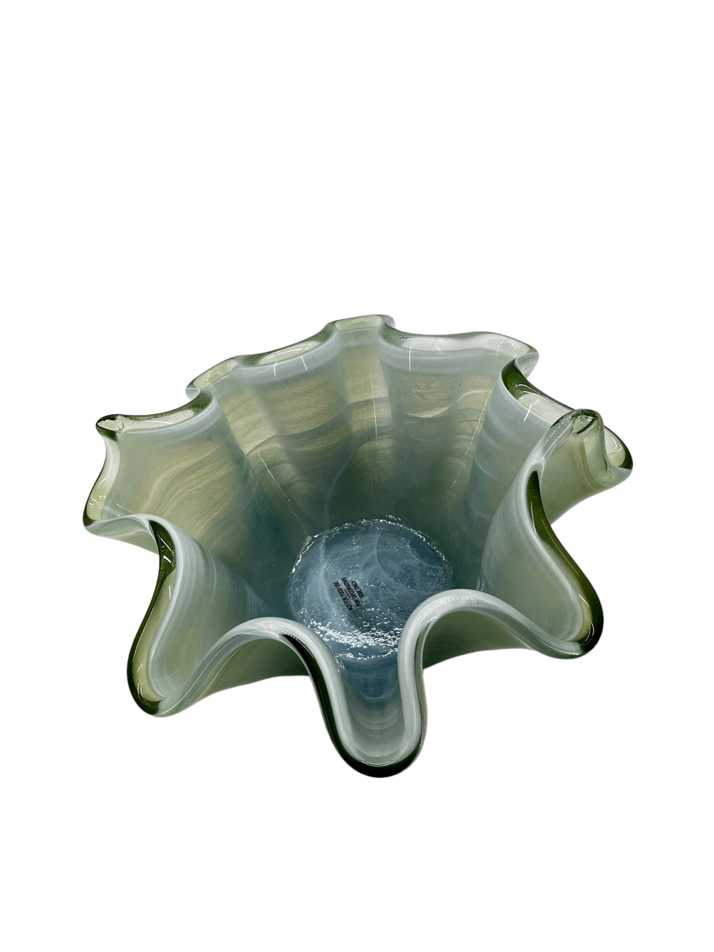 Bowls Hand Blown Glass For Decorative Emerald Green