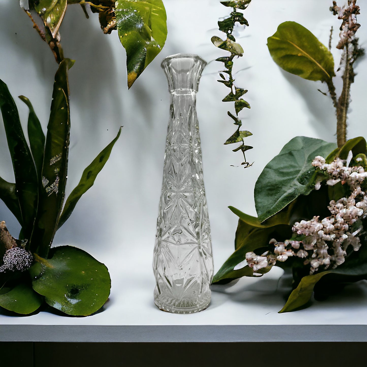 Vintage Anchor Hocking Clear Glass Vase