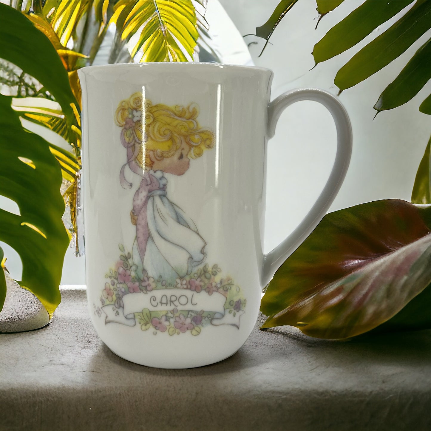 1986 Carol, Samuel J. Butcher Precious Moments Cup Mug