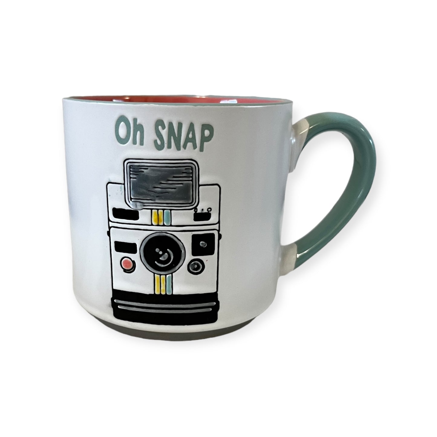 Retro Camera Pop Art Style Oh Snap Ceramic Coffee Mug 18 Oz.