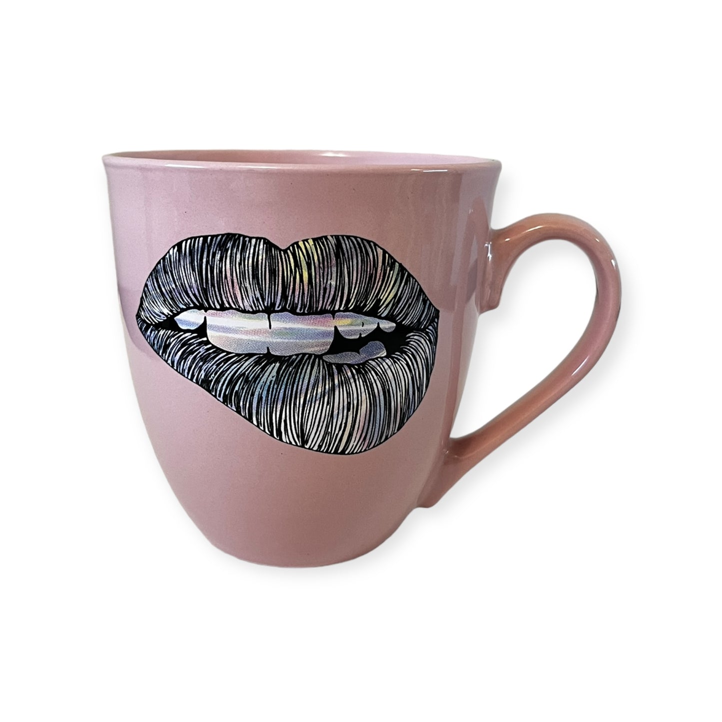 Prima Design Lips Double-Sided Pink Rainbow Lips Coffee Mug