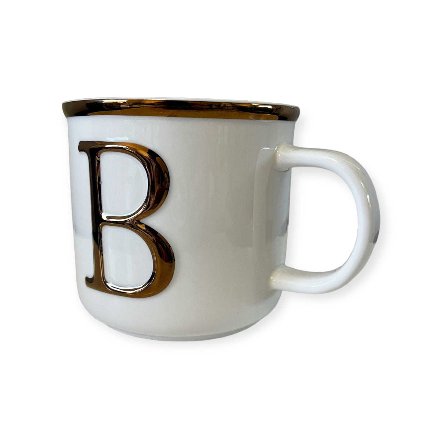 Large Monogram Ceramic Coffee Mug Letter B 16 Oz.