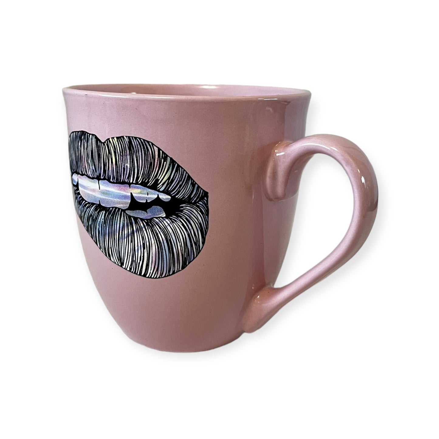 Prima Design Lips Double-Sided Pink Rainbow Lips Coffee Mug