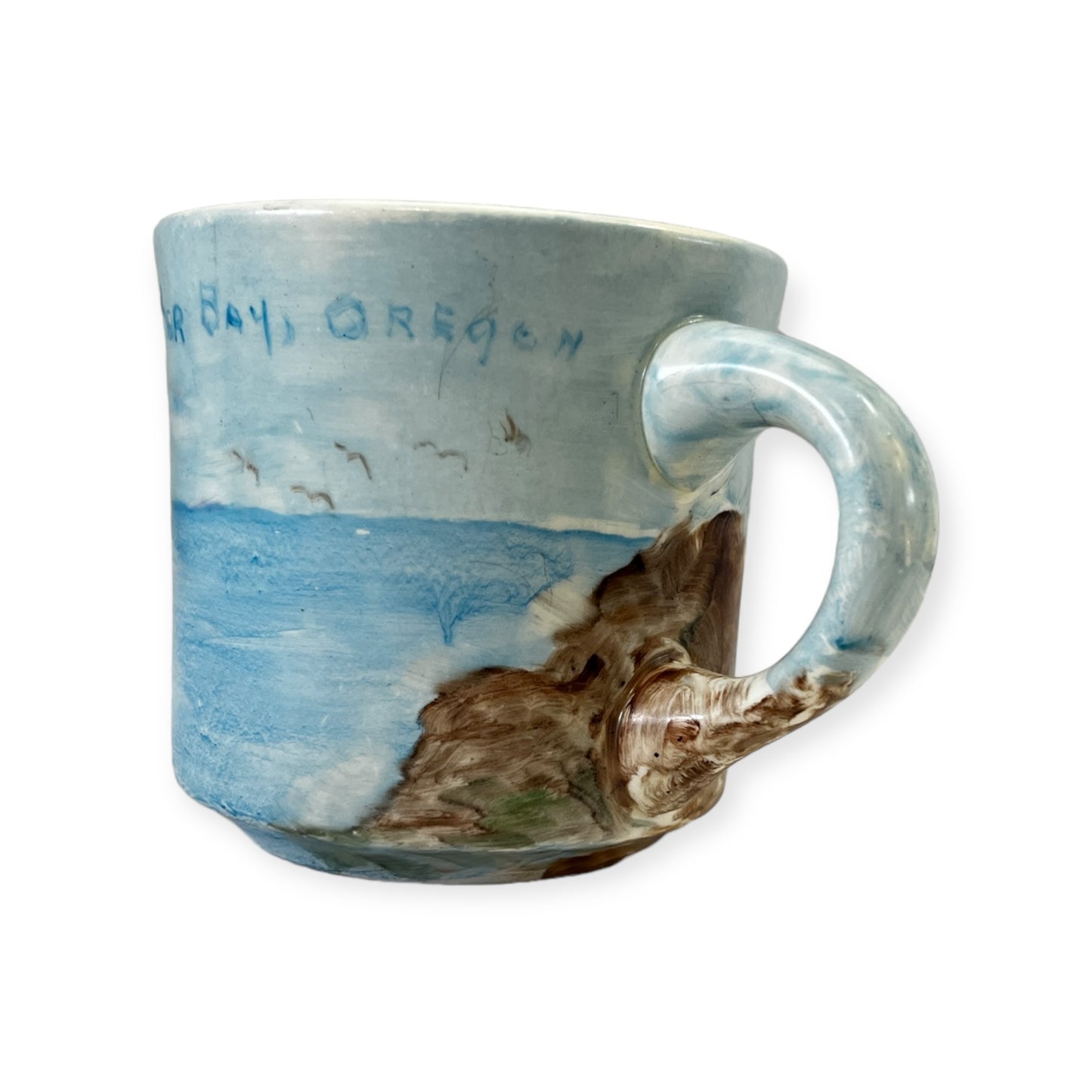 Vintage Studio Pottery Coffee Mug Winchester Bay, Oregon