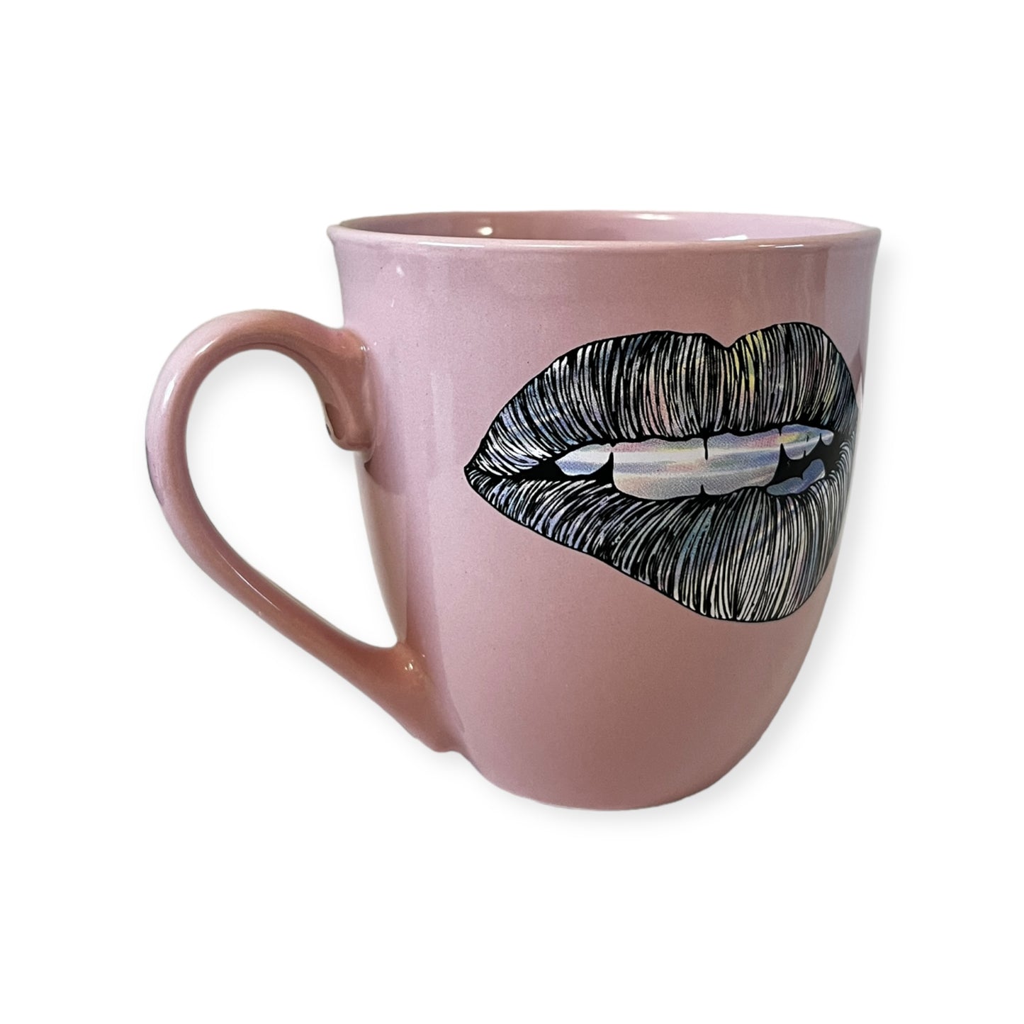 Prima Design Lips Double-Sided Pink Rainbow Lips Coffee Mug