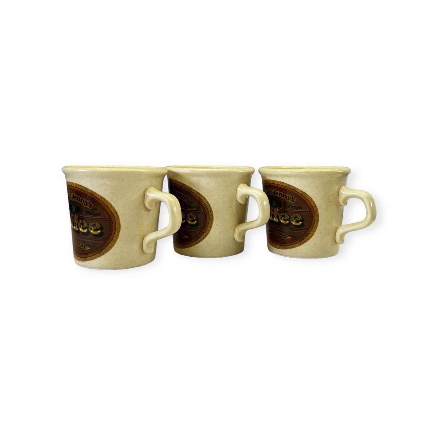 Vintage Aunt Jenny's Coffee Mug Set of 3