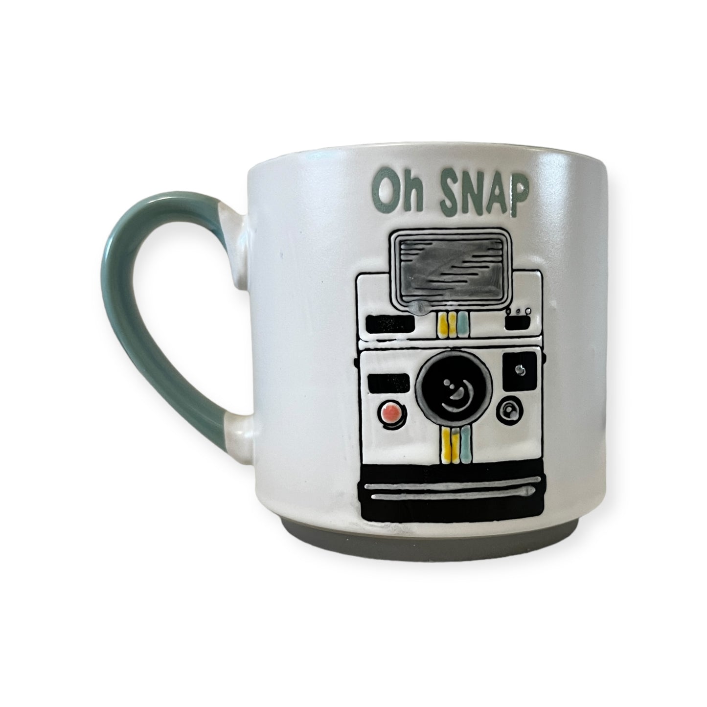 Retro Camera Pop Art Style Oh Snap Ceramic Coffee Mug 18 Oz.