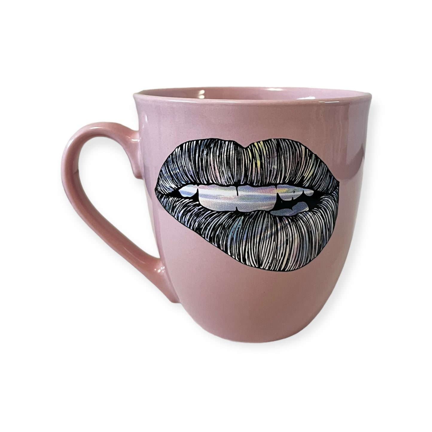 Prima Design Lips Double-Sided Pink Rainbow Lips Coffee Mug