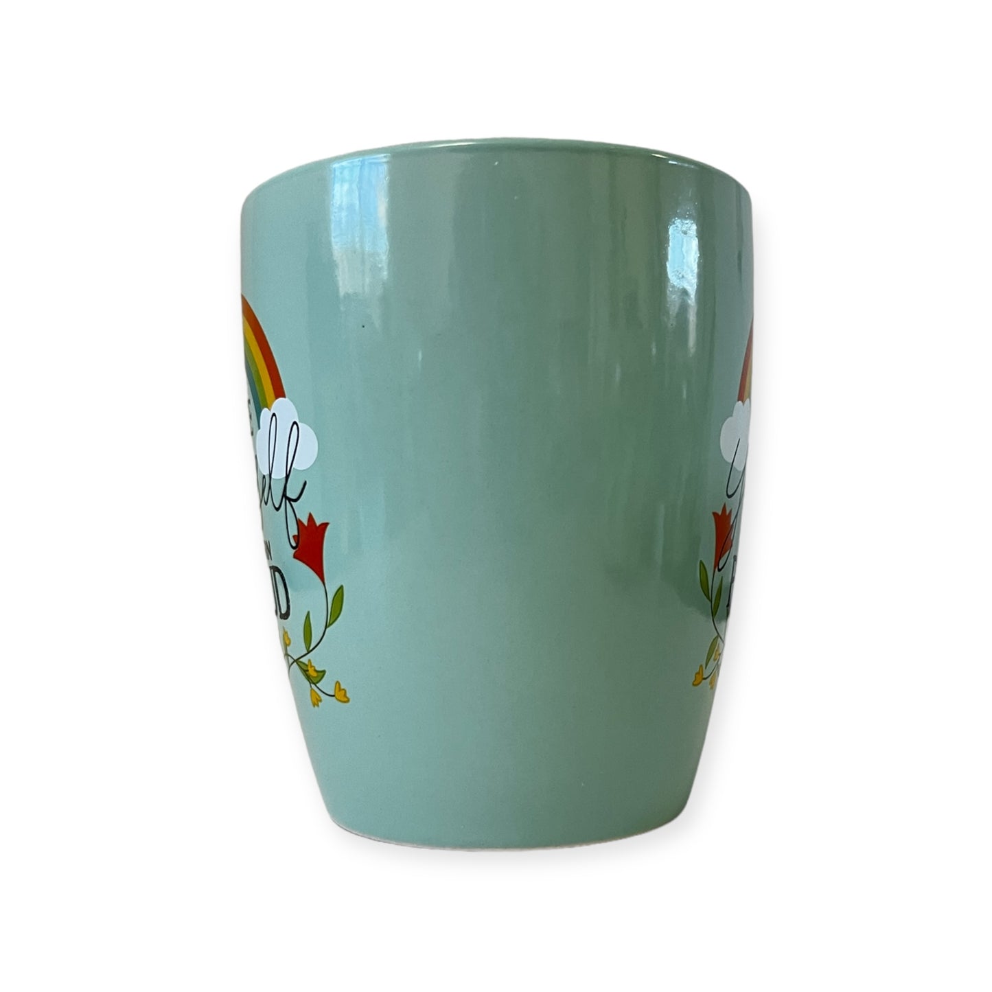 Large 18 Oz. Coffee Mug Rainbow Light Green